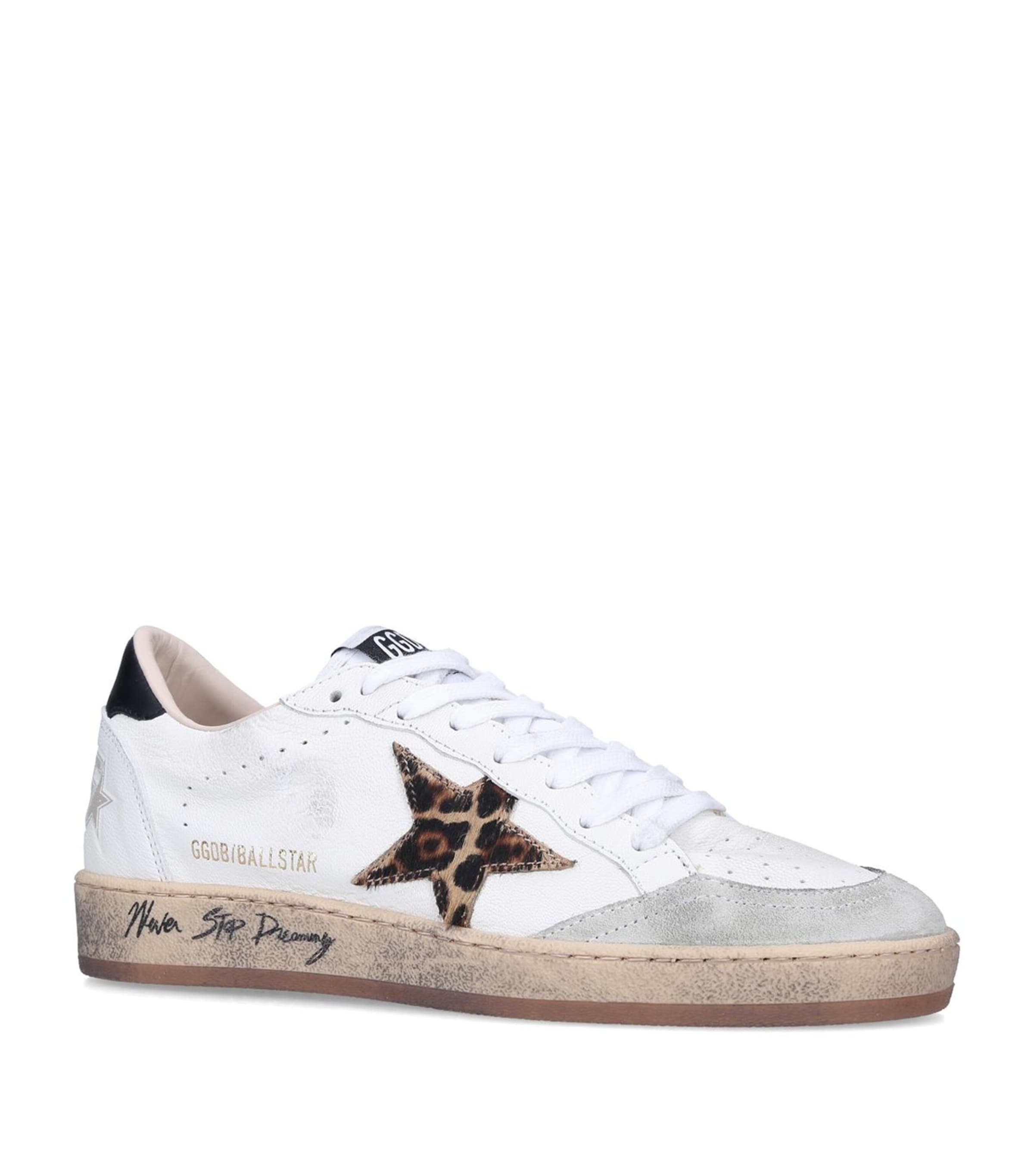 Golden Goose Leather Ball Star Sneakers Harrods UK