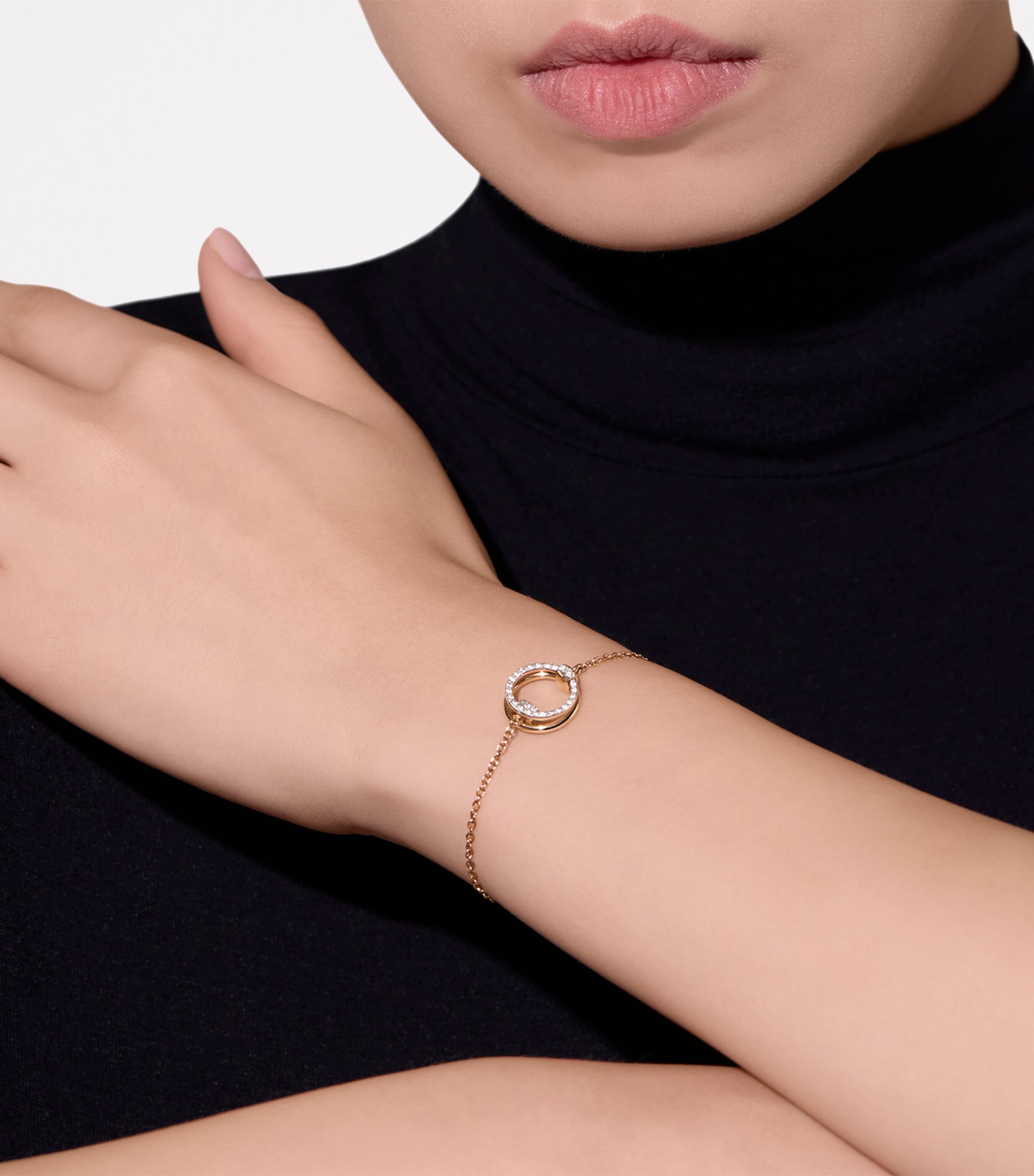 Rose Gold and Diamond Pomellato Together Bracelet DB000 Image 4