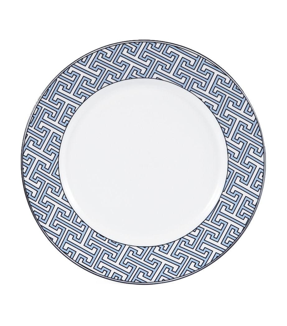Set of 2 Maze Dinner Plates (26cm) BLUE Image 1