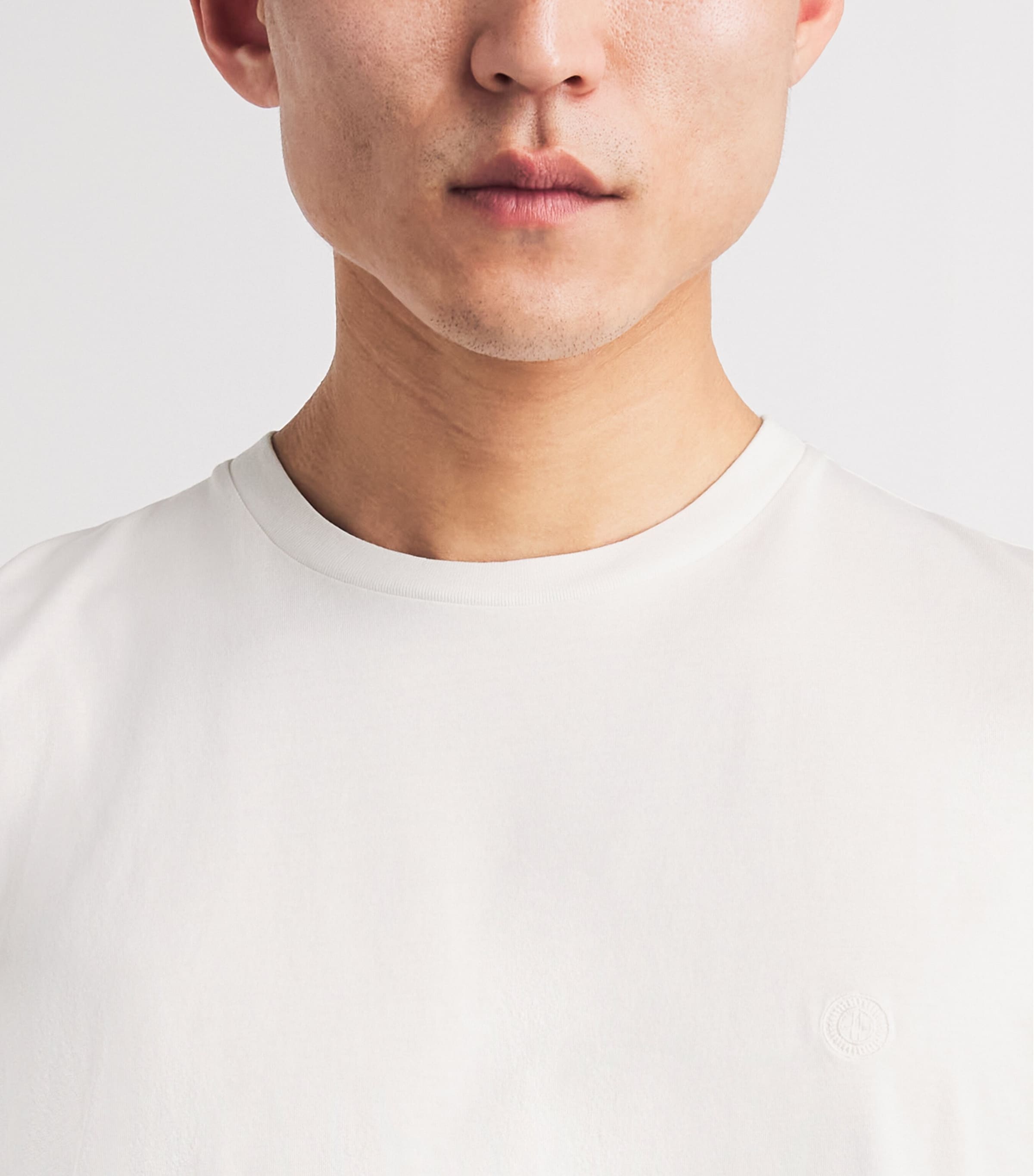 Harrods Mens Cotton T-Shirt White Image 3