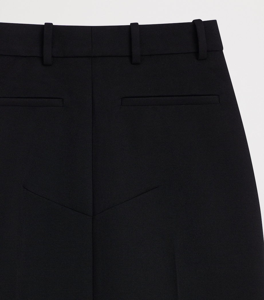Givenchy Womens Wool Pleated Midi Skirt Image 4