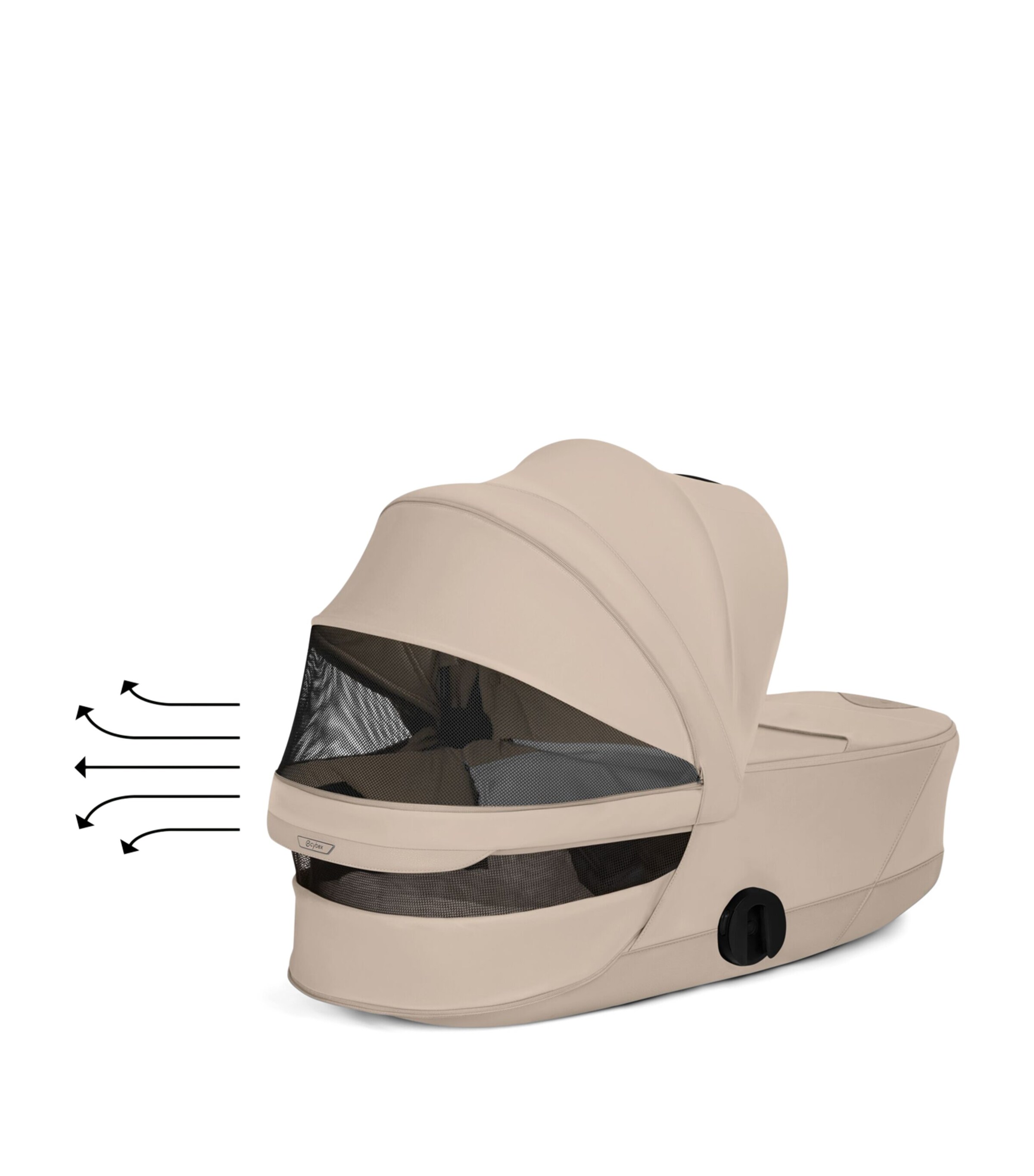 Cybex MIOS Fold Lux Carrycot Style Collection Cozy Beige Image 10