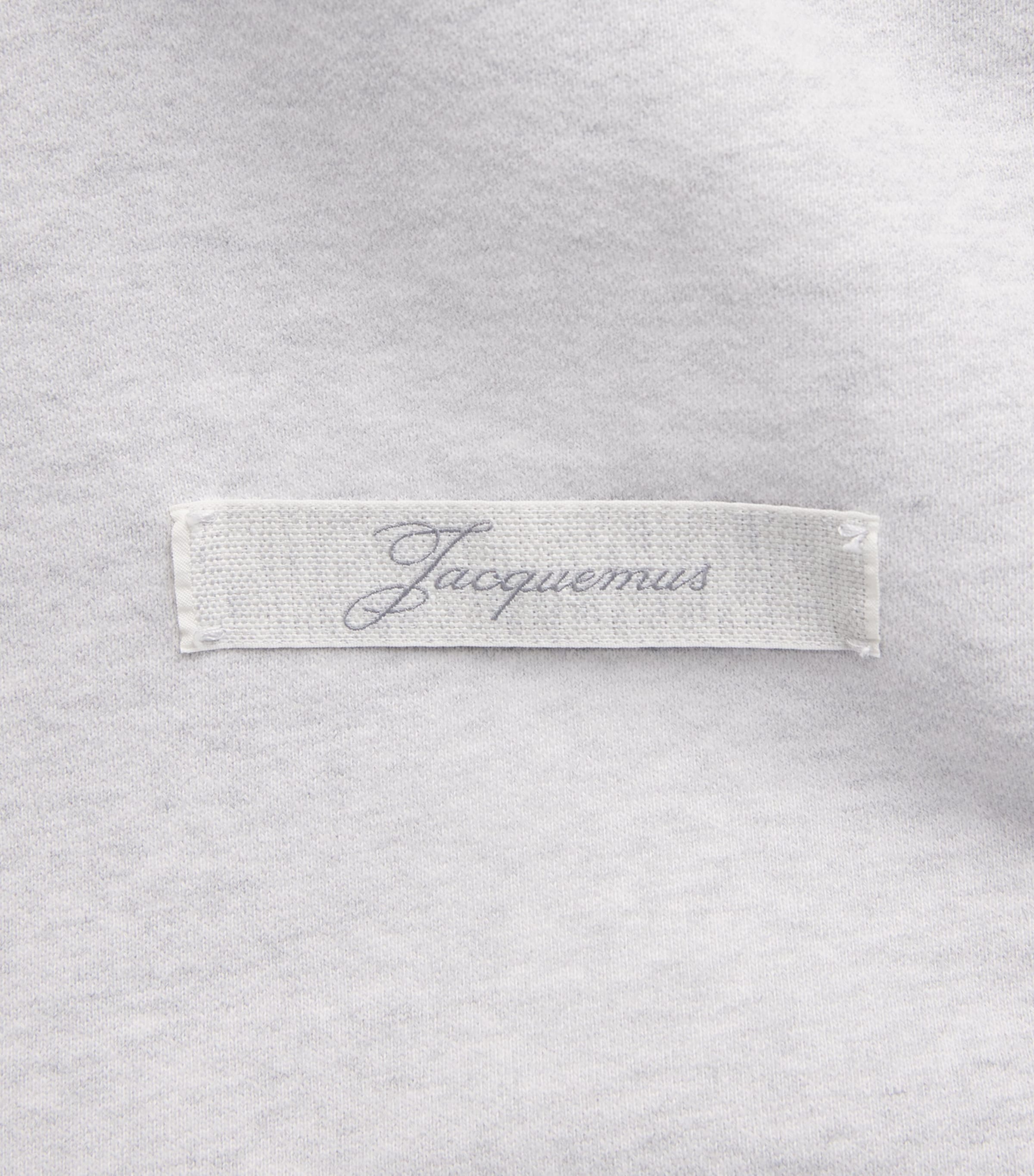 Jacquemus Womens Cotton Logo Sweatshirt Grey Image 6