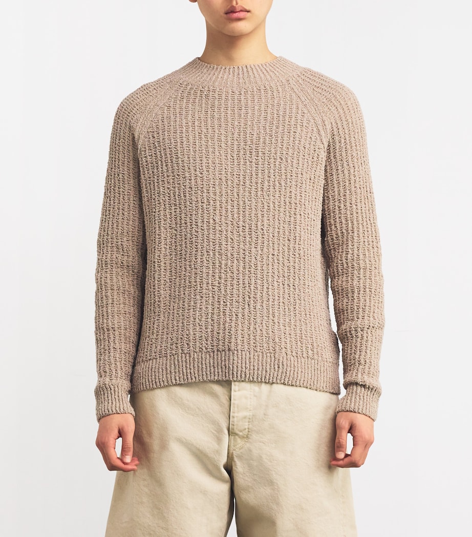 Sunflower Mens Organic Cotton-Blend Hendrix Sweater Beige Image 3