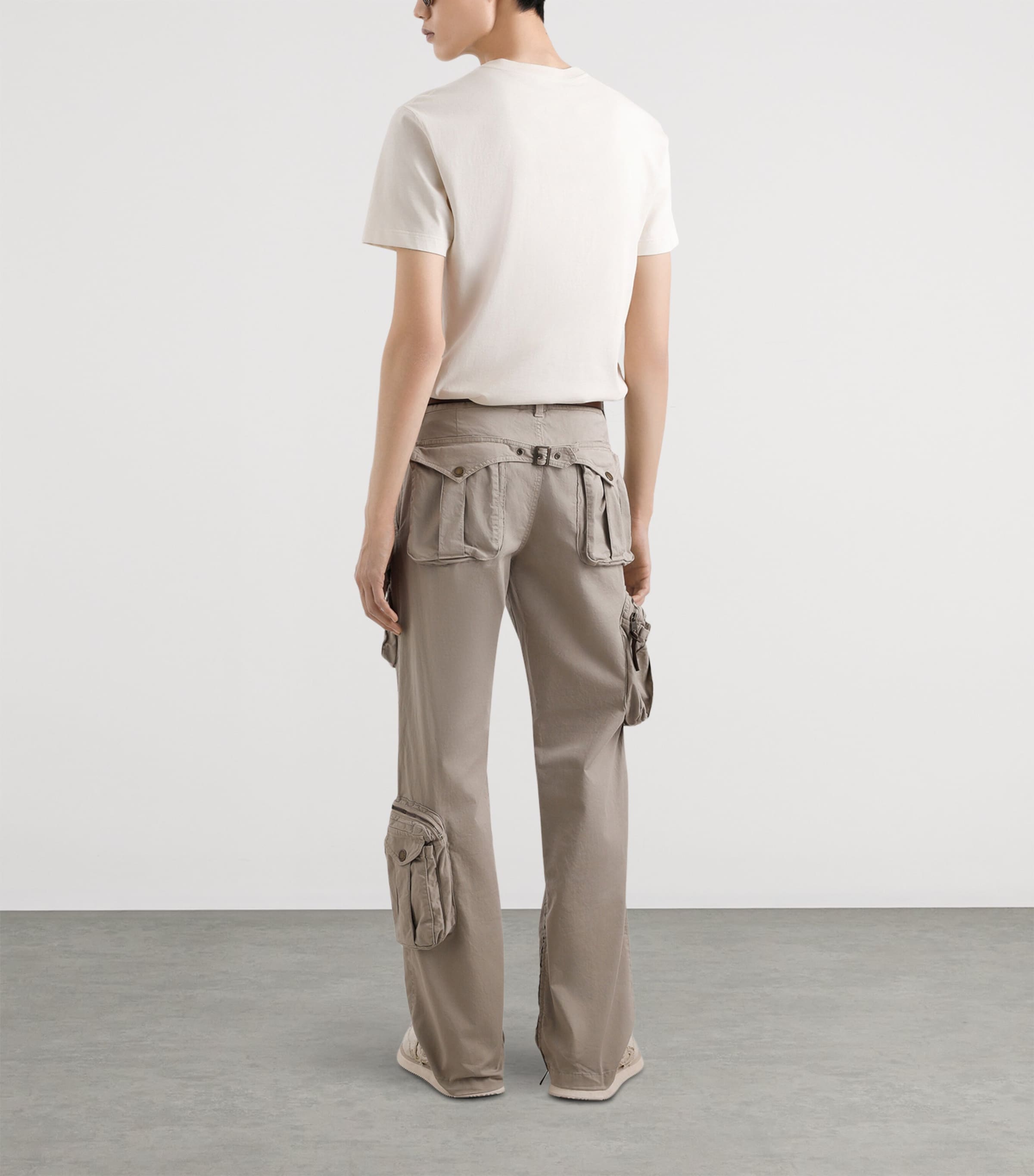 Cotton Logo T-Shirt A4567-CREAM Image 4