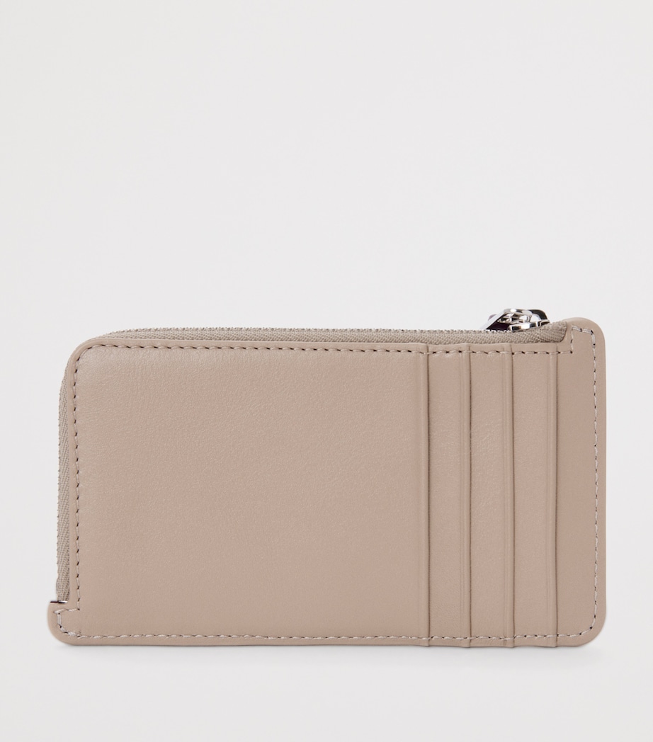 Leather Knot Card Holder CLAY/PLUM Image 2