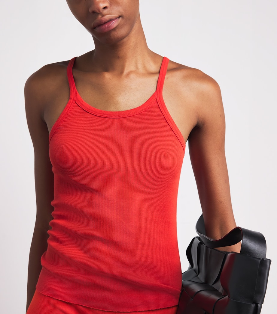 Ribbed Raceback Tank Top POPPY Image 6