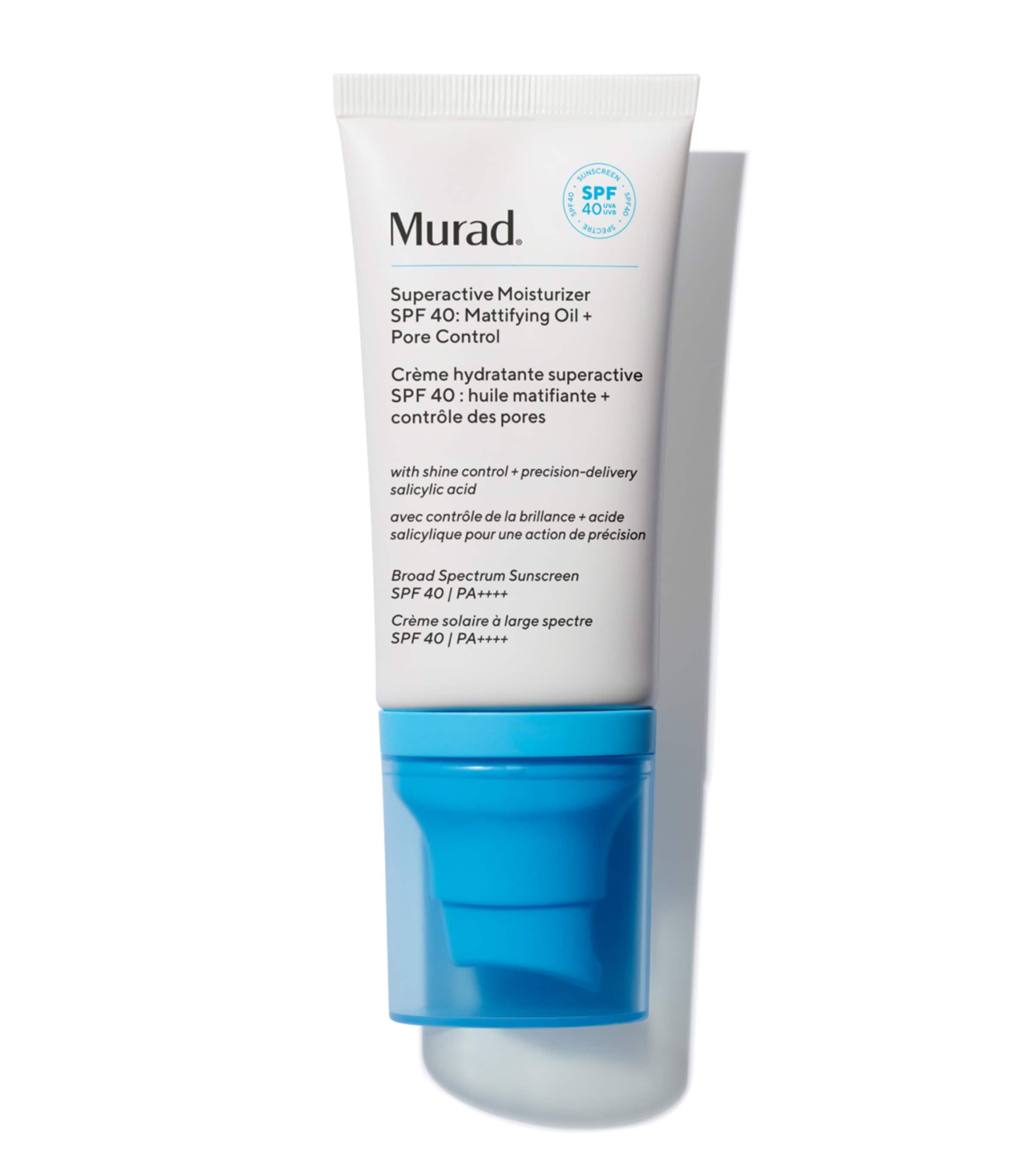 Murad Superactive Moisturizer Spf 40: Mattifying Oil + Pore Control