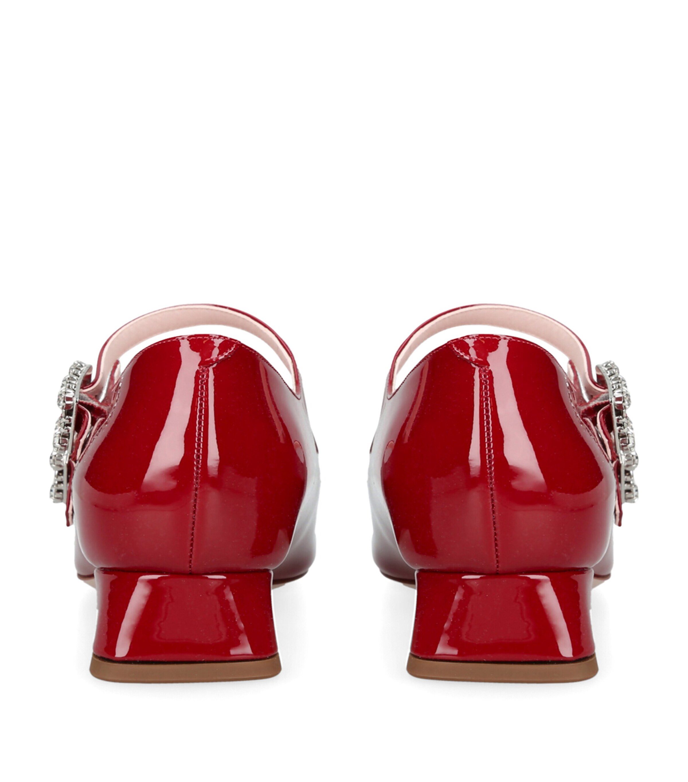 Roger Vivier Patent Leather Tres Viv Mary Janes 25 Red Image 2