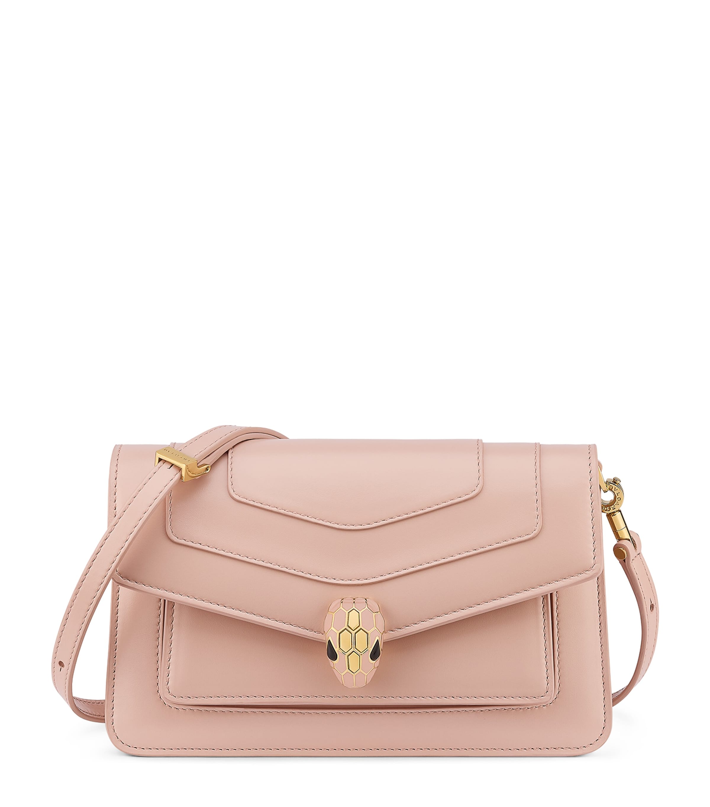 Small Calf Leather Serpenti Forever East-West Shoulder Bag PINK MEDIUM Image 1