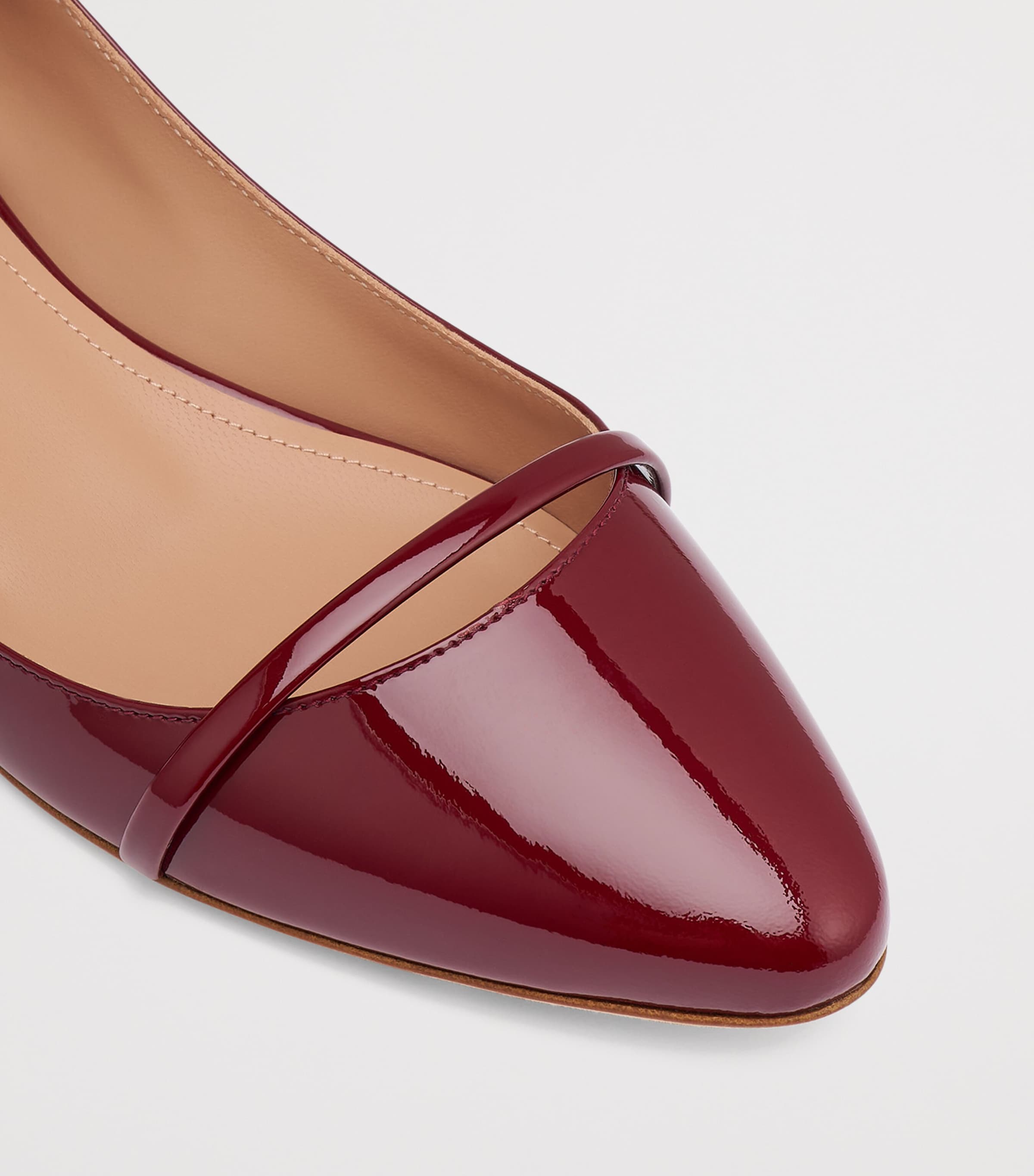 Malone Souliers Patent Leather Mary Ballet Flats 10 Rosewood Image 5