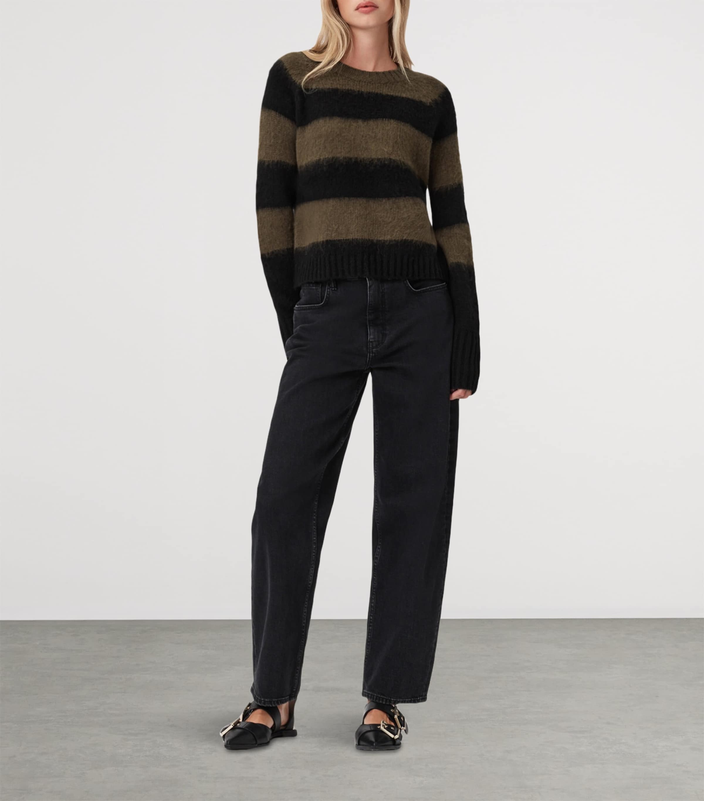 Stripe Lou Sweater BLACK/GREEN Image 2