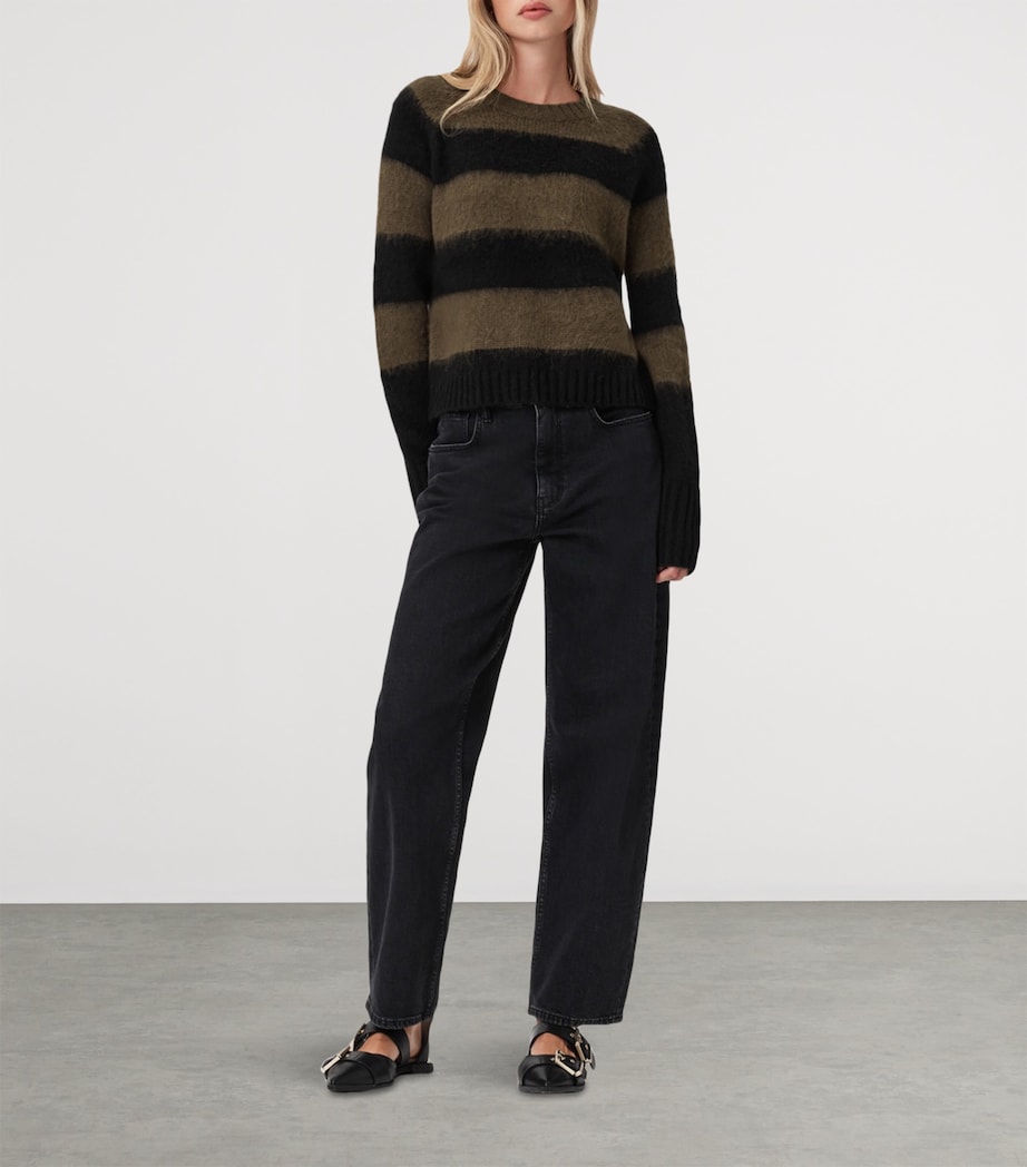 Stripe Lou Sweater BLACK/GREEN Image 2