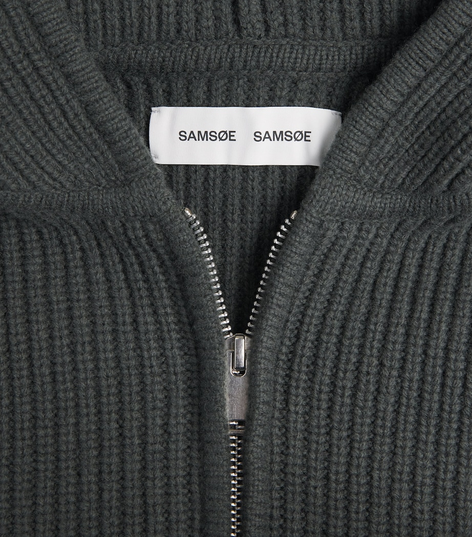 Merino Wool Saisak Hoodie DARK EVERGREEN Image 5