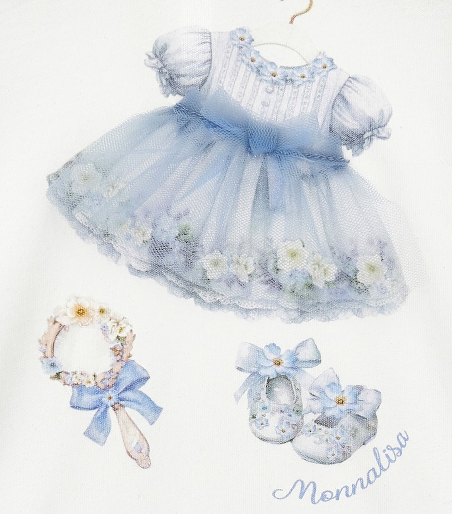Cotton-Tulle Printed Dress (3-36 Months) PANNA+CELESTE Image 4