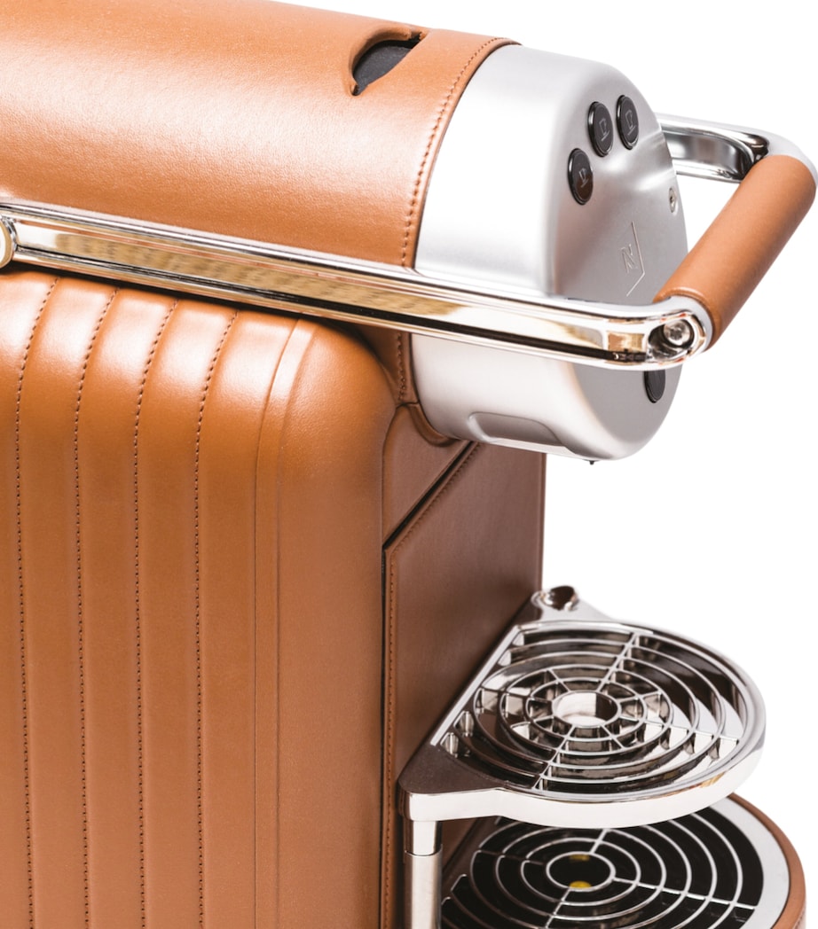 Giobagnara x Nespresso Leather Zenius Lines Coffee Machine Nappa Siena Image 5