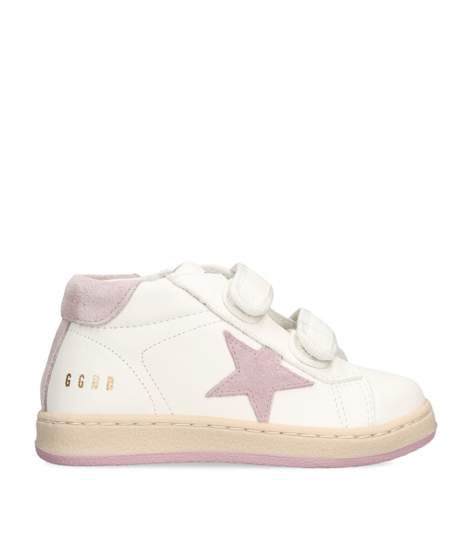 Golden Goose Leather June Sneakers Pale Pink