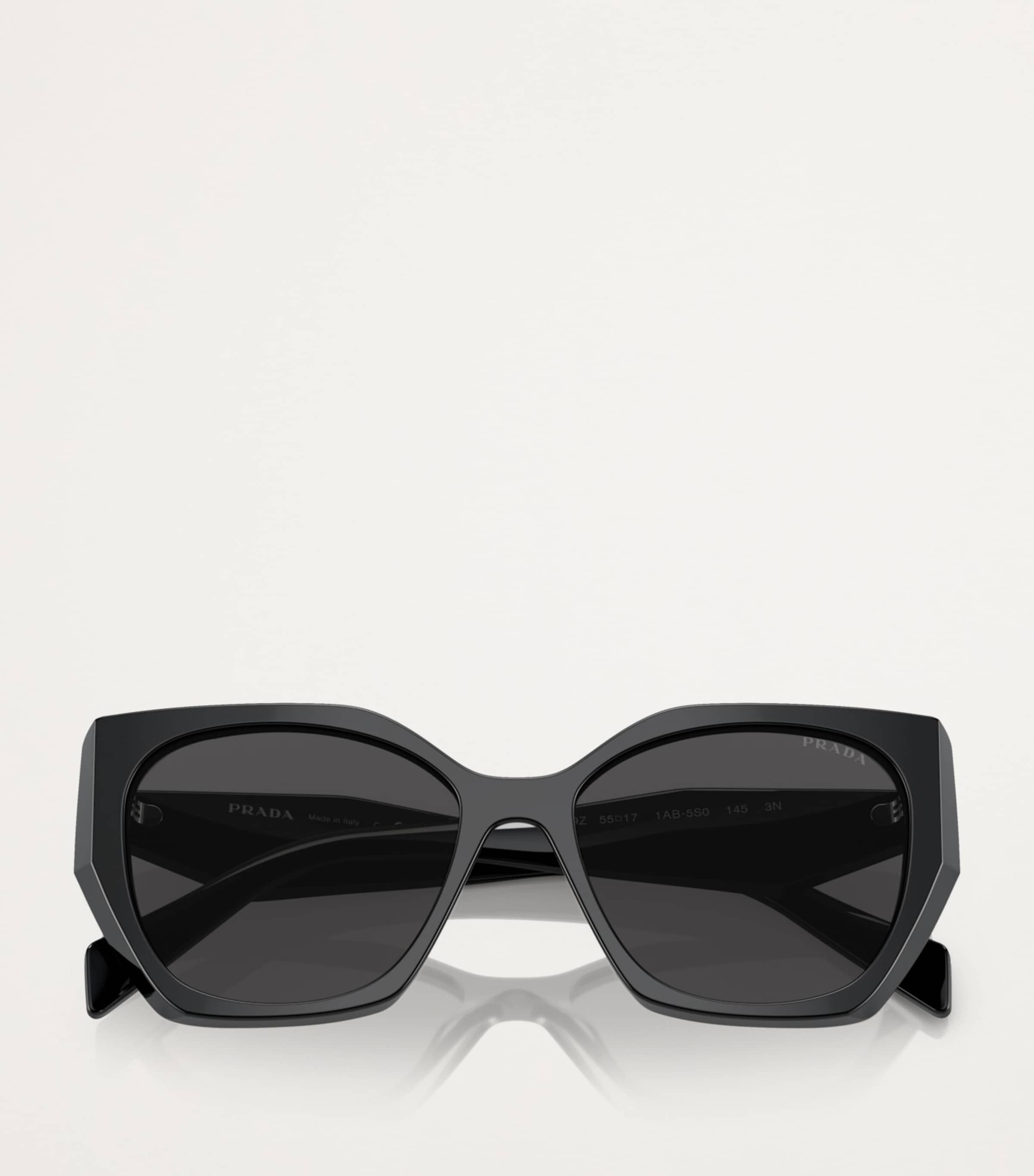 小物 PRADA sunglasses black Prada Black Geometric Sunglasses | Harrods UK