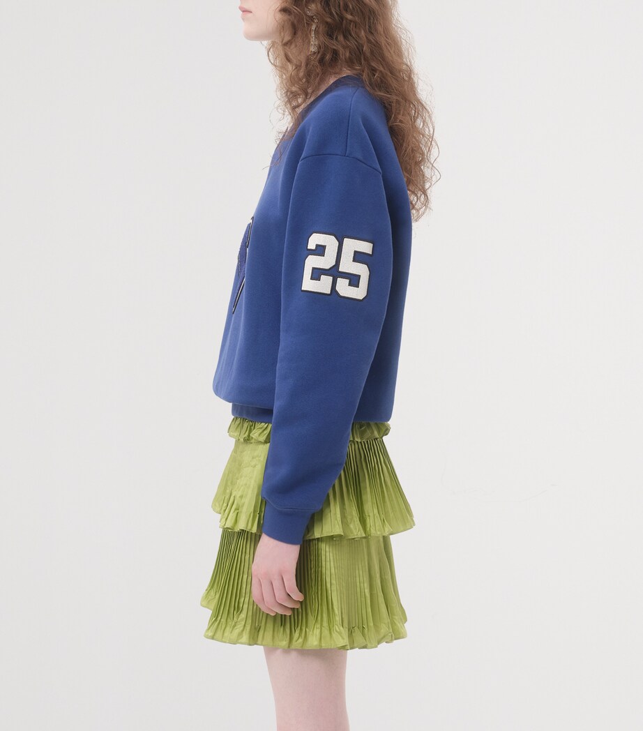 Valentino Womens Cotton Varsity Sweatshirt Image 5