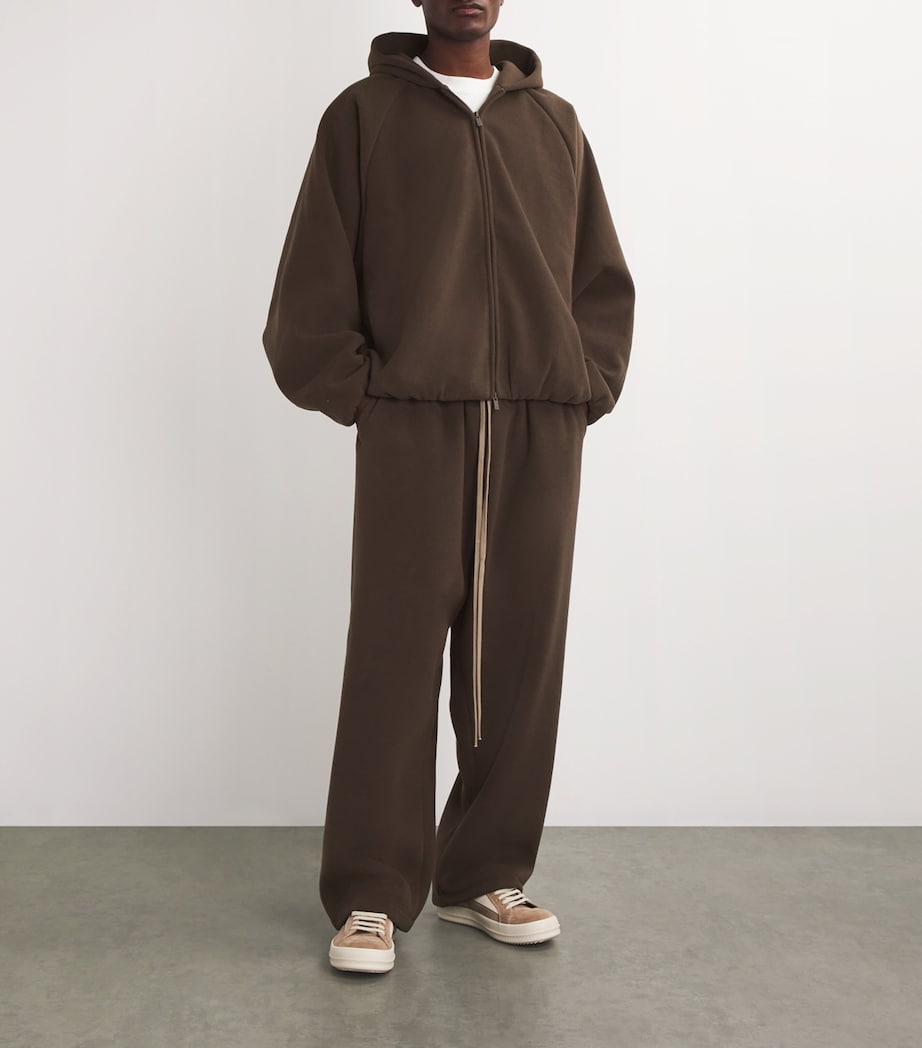 Logo-Appliqué Hoodie BROWN Image 2