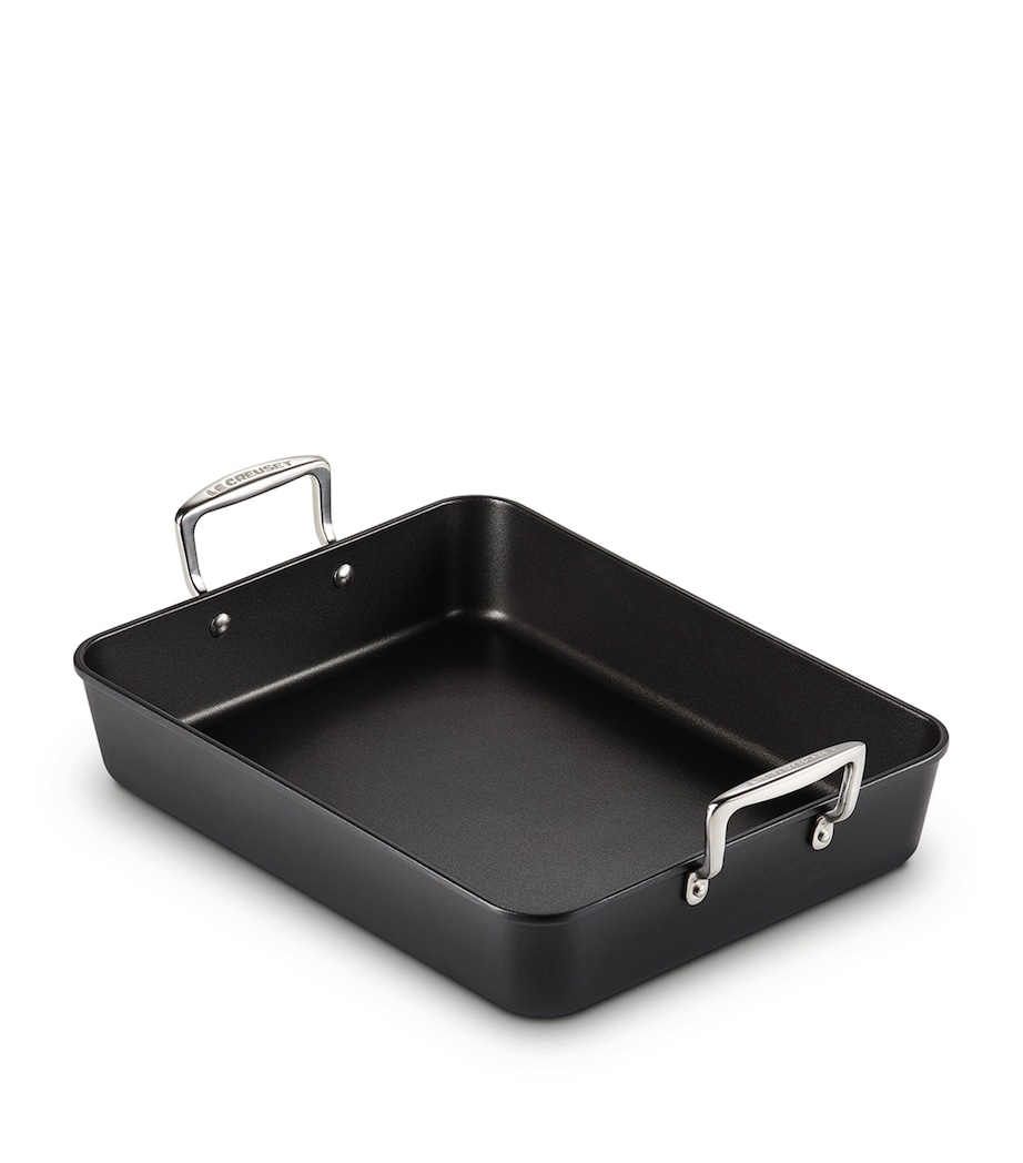 Toughened Non-Stick Rectangular Roaster (35cm) BLACK Image 2