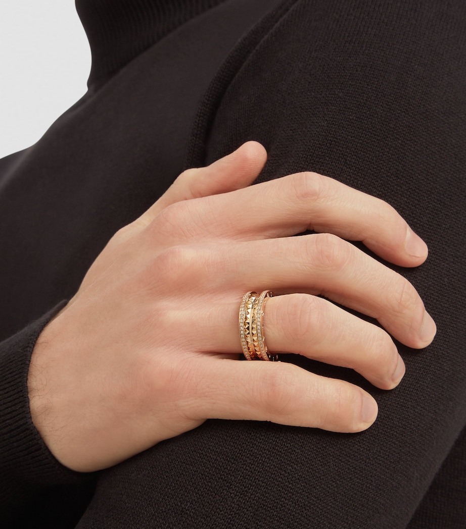 Yellow Gold and Diamond B.zero1 Rock Two-Band Ring YELLOW GOLD Image 5