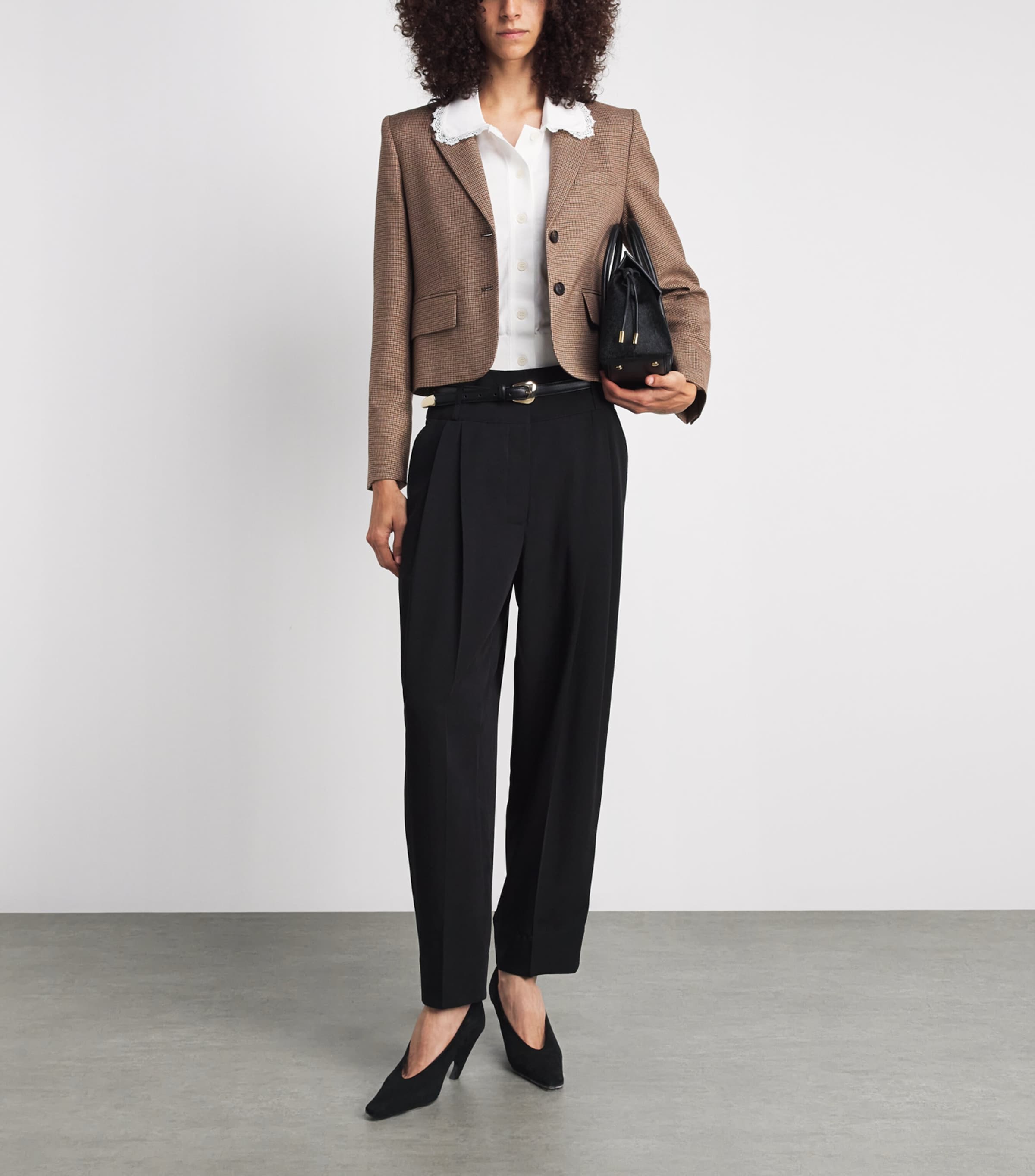 Claudie Pierlot Smooth Leather Belt Black Image 2