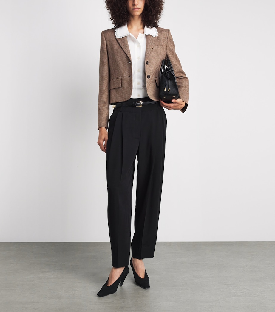 Claudie Pierlot Smooth Leather Belt Black Image 2