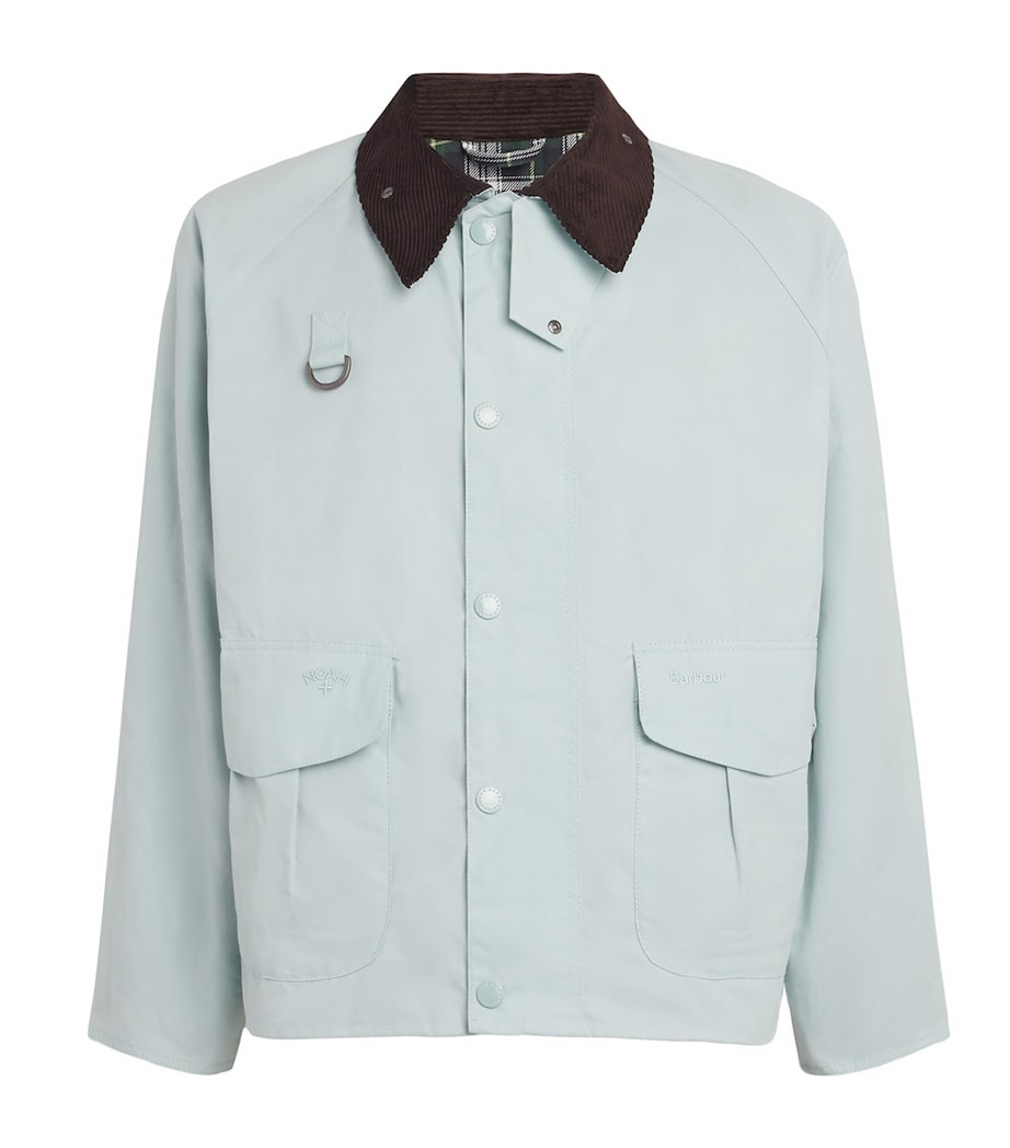 Barbour Mens x NOAH Wading Jacket Ice Blue Image 1