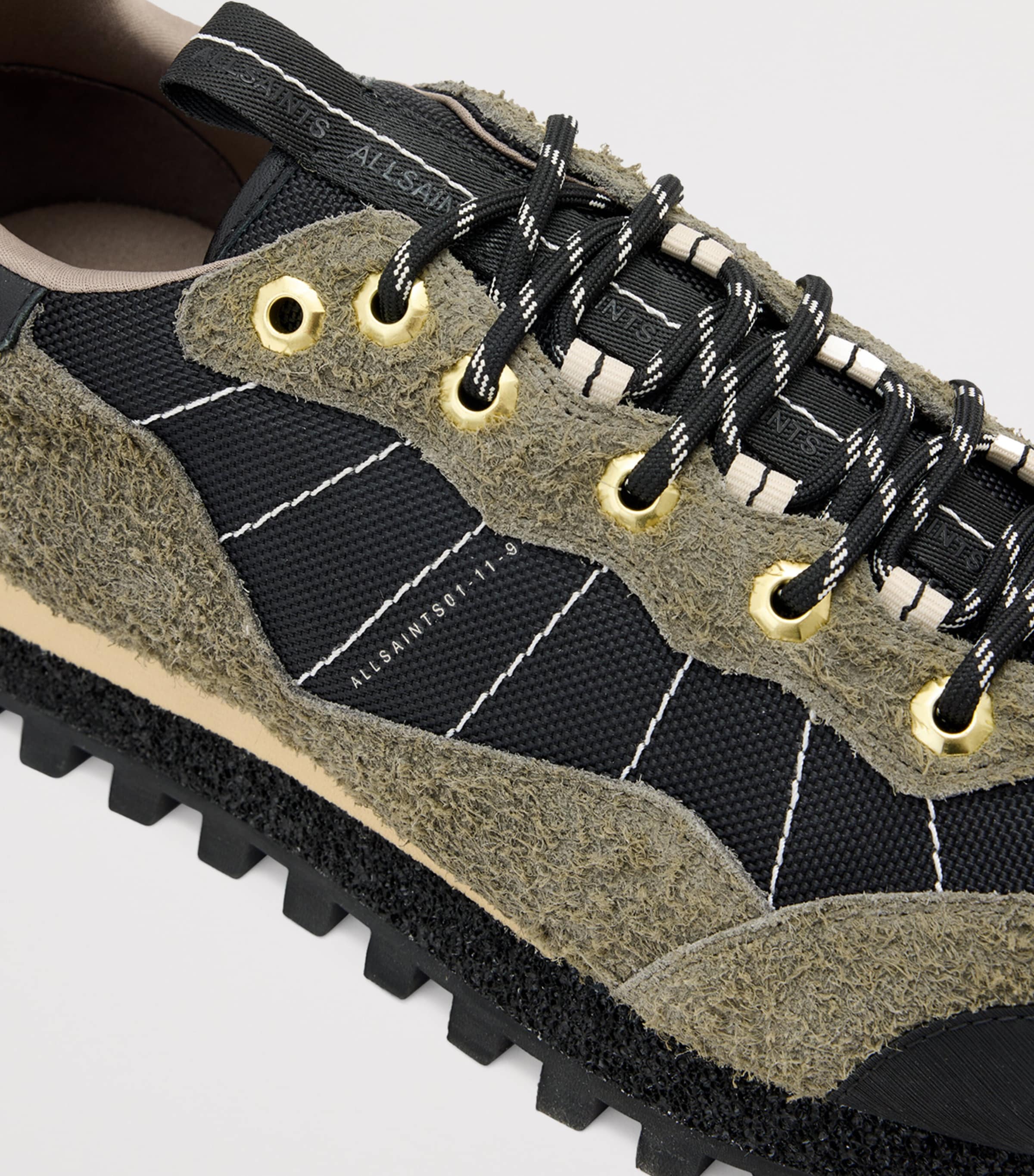 Suede Nevis Sneakers KHAKI GREEN/BLACK Image 7