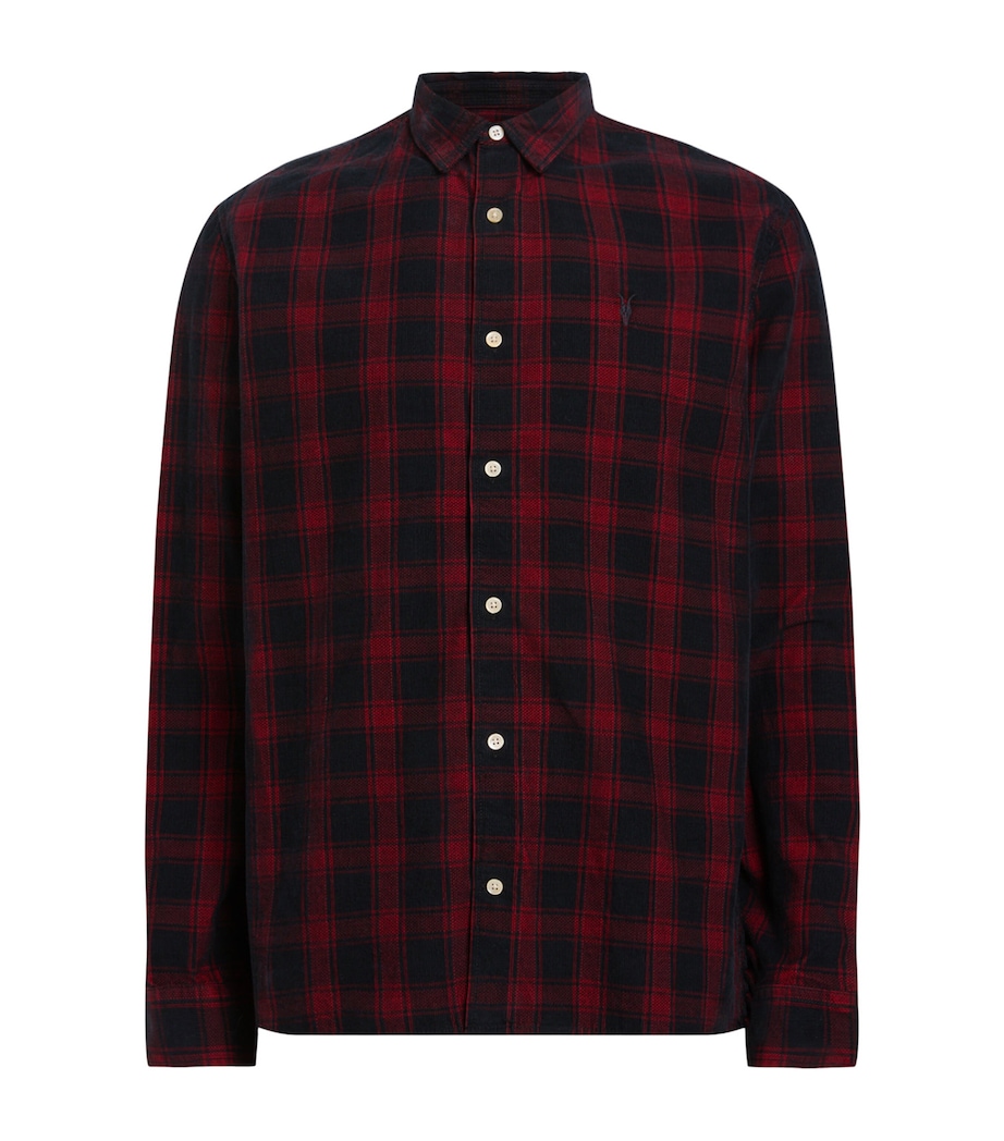 AllSaints Mens Manray Shirt Machine Blue Image 1