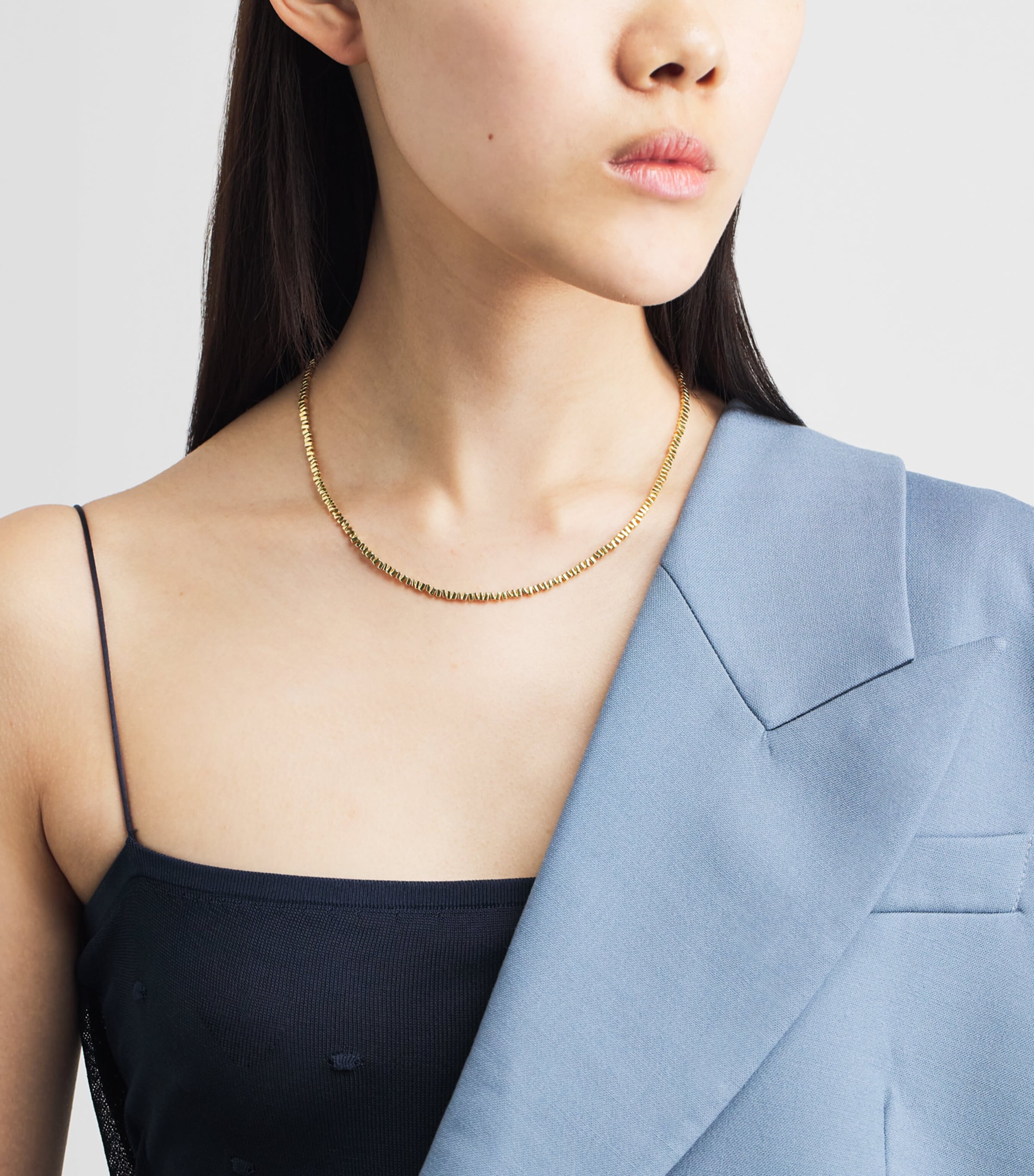 Suzanne Kalan Yellow Gold Golden Age Mini Tennis Necklace Yg Image 2