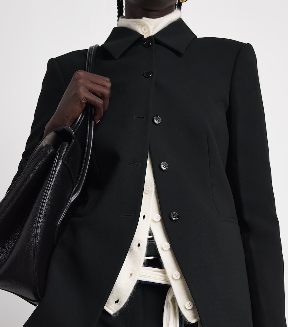 Theory Womens Cutaway Blazer Black Image 3