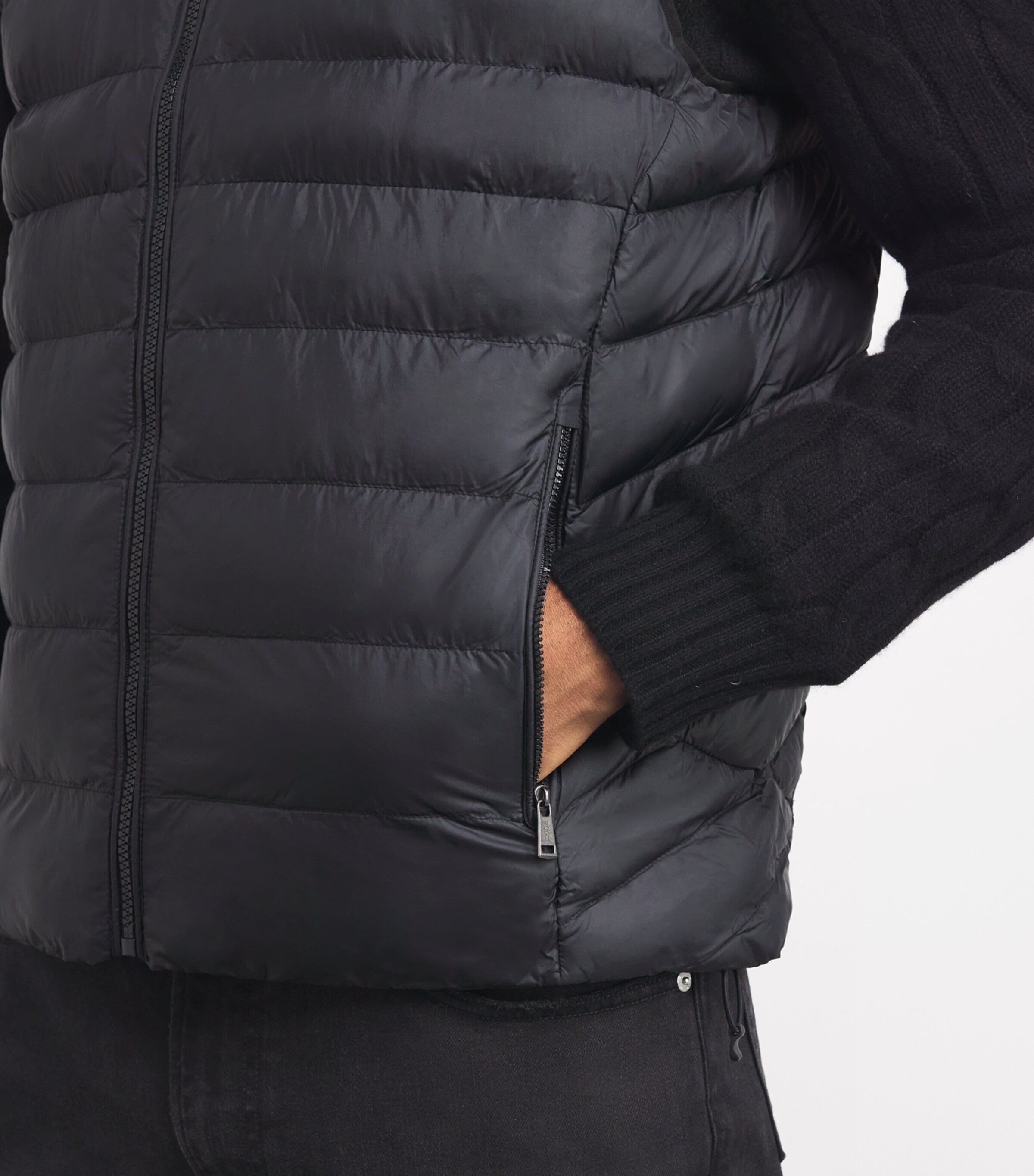 Polo Ralph Lauren Mens Padded Polo Pony Packaway Gilet Polo Black Image 6