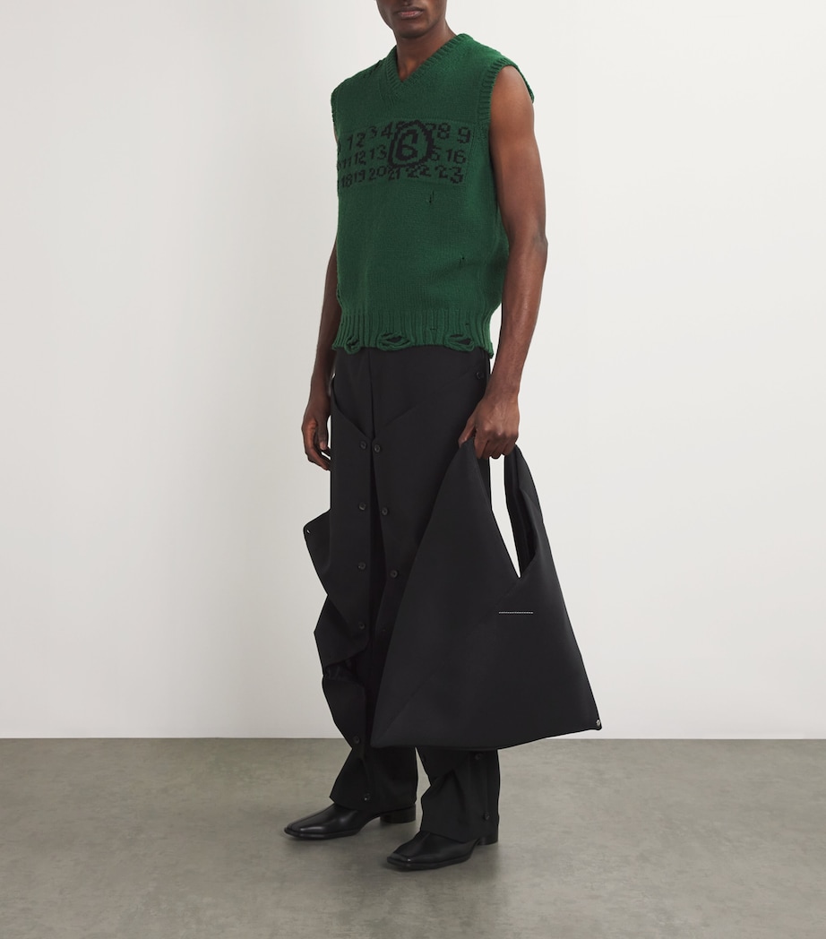 MM6 Maison Margiela Medium Japanese Tote Bag Black Image 2