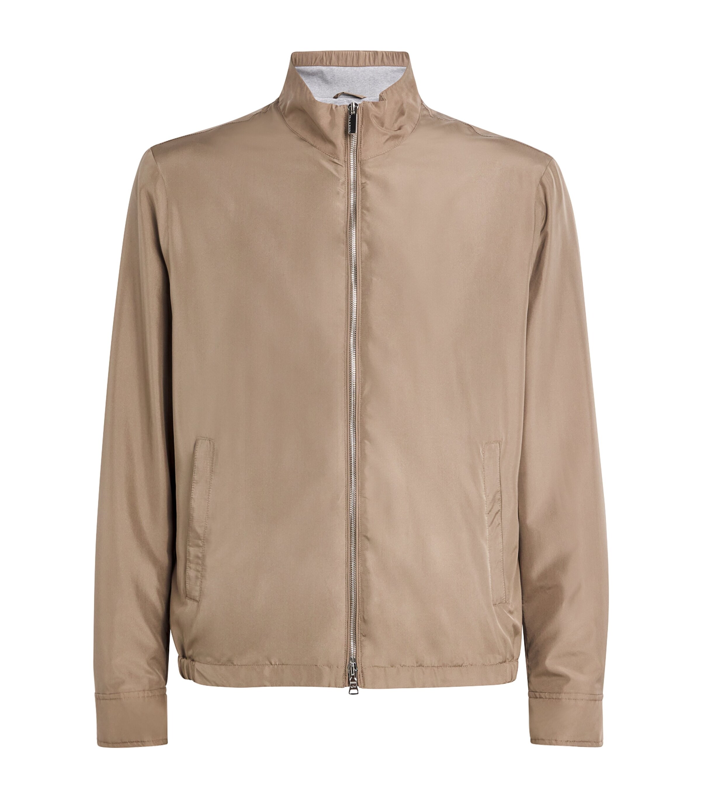 Paul & Shark Mens Typhoon Silk Bomber Jacket Suede Image 1