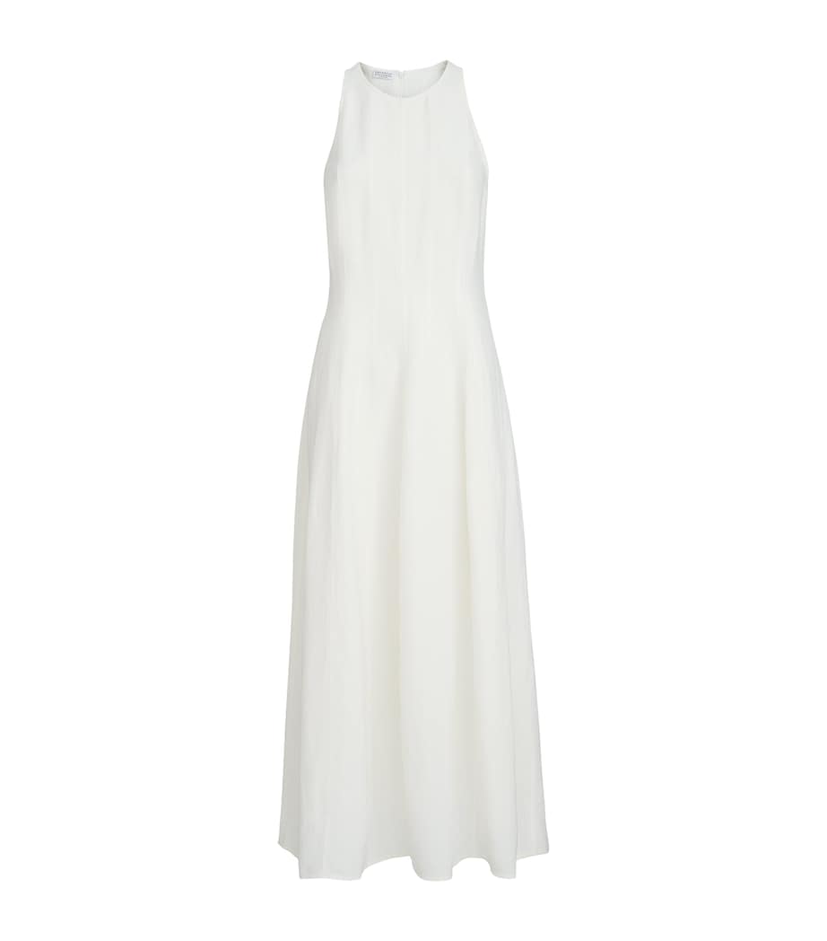 Brunello Cucinelli Womens Twill Maxi Dress Image 1