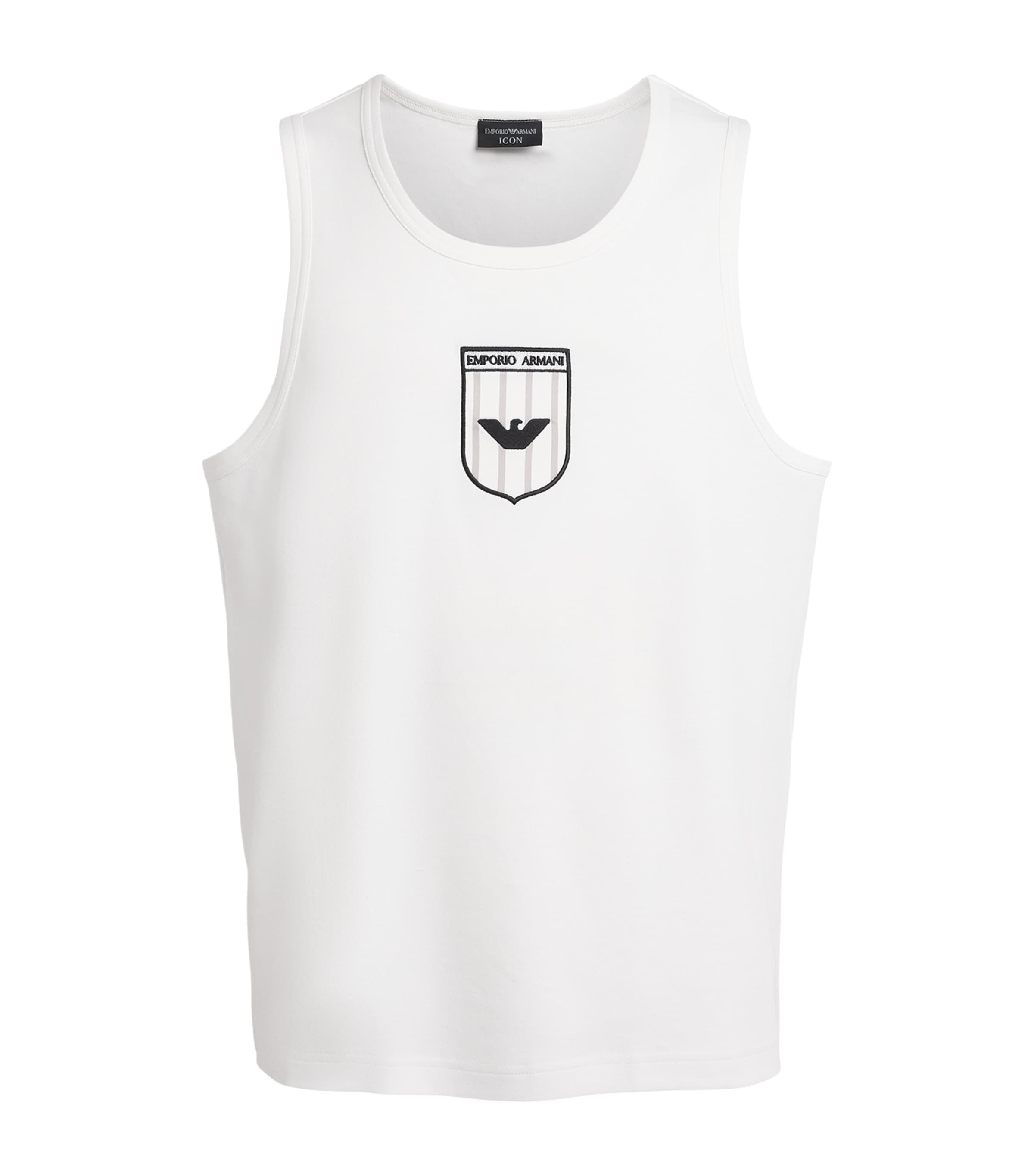 Cotton Logo Tank Top F0037 Image 1
