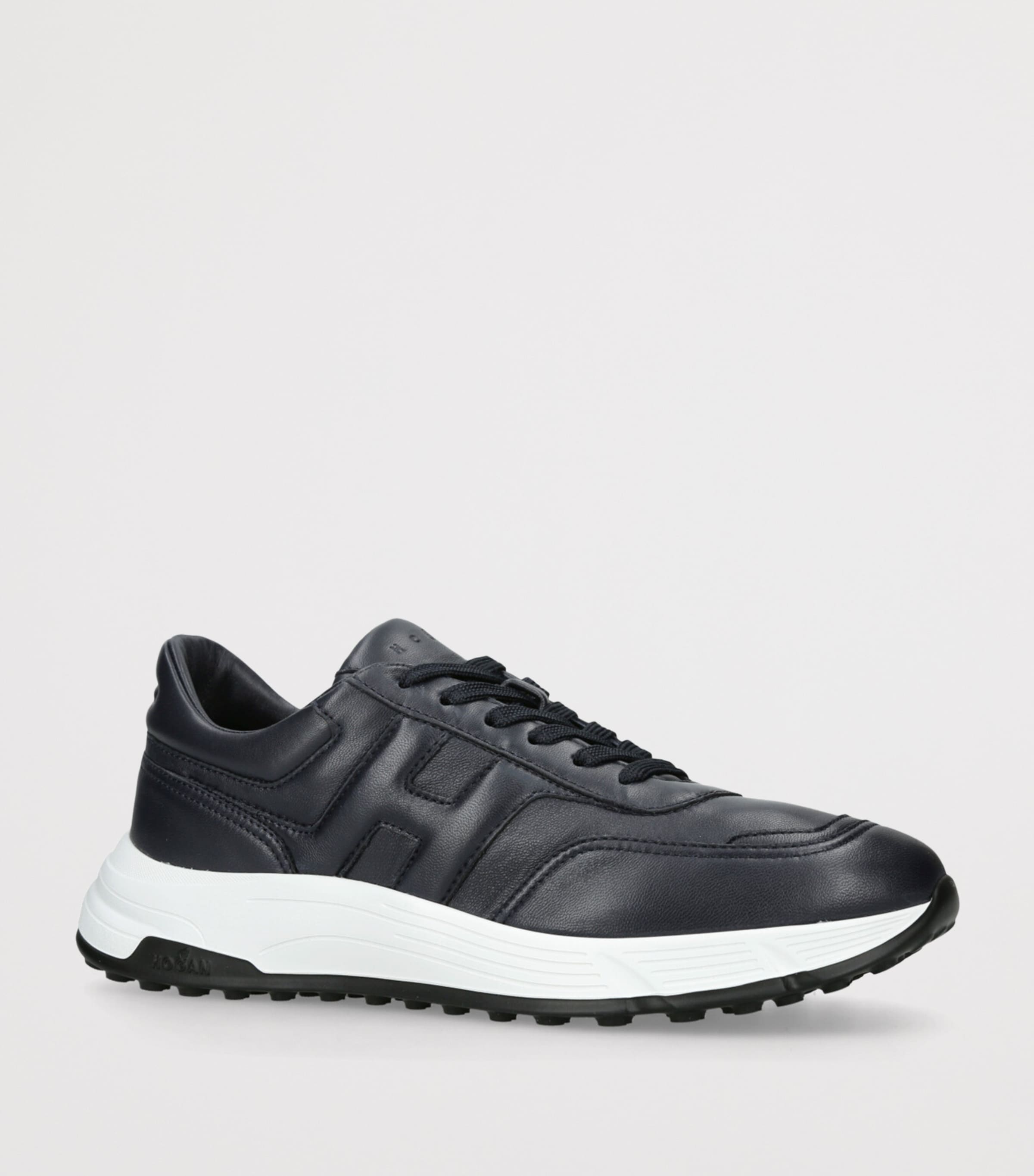 Leather Hyperlight Sneakers BLK/WHITE Image 3