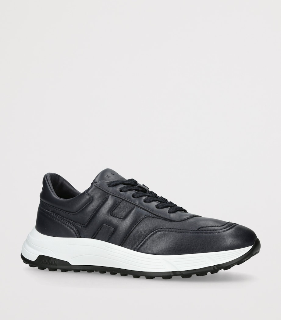 Leather Hyperlight Sneakers BLK/WHITE Image 3