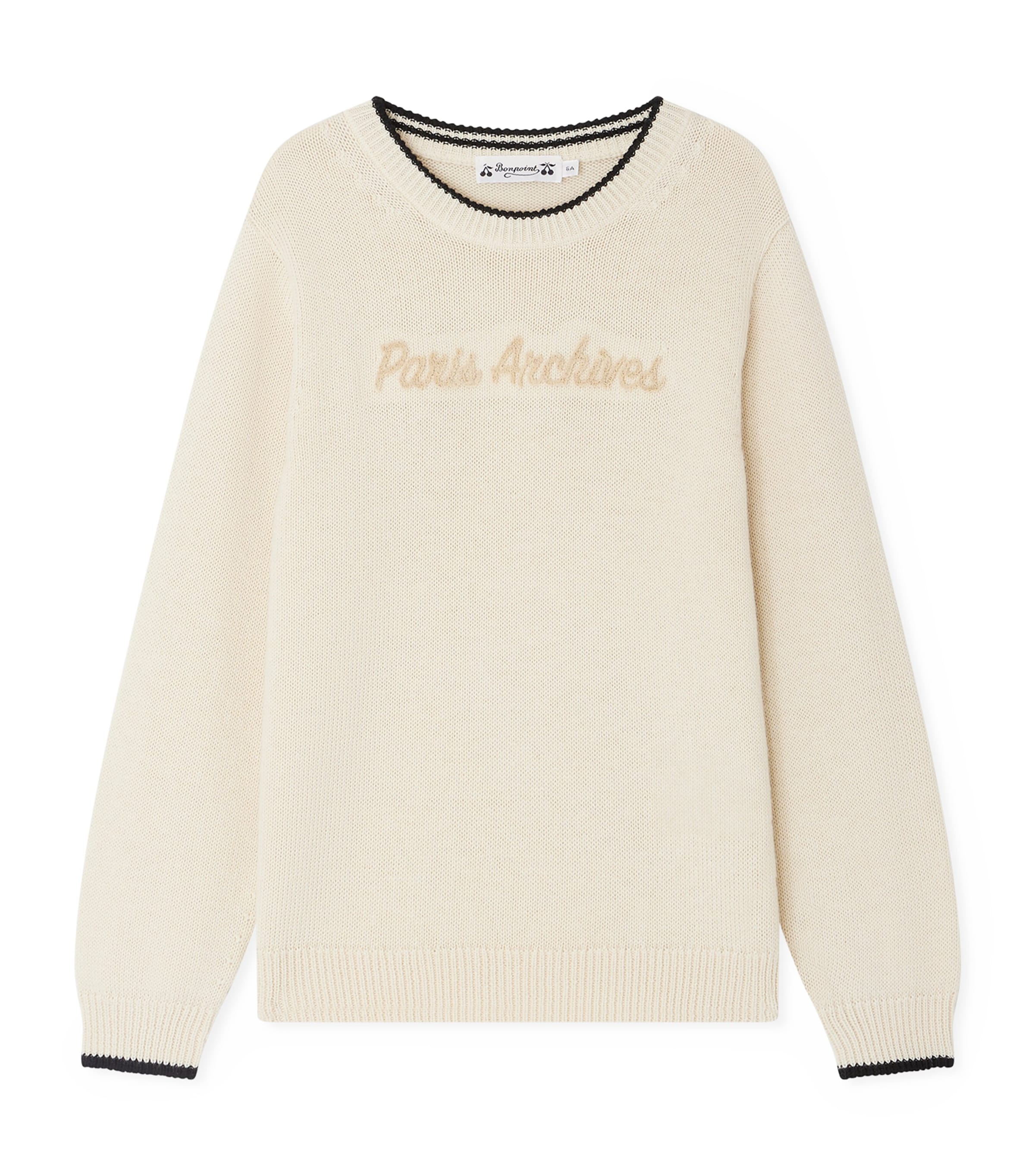 Bonpoint Wool-blend Sweater In White