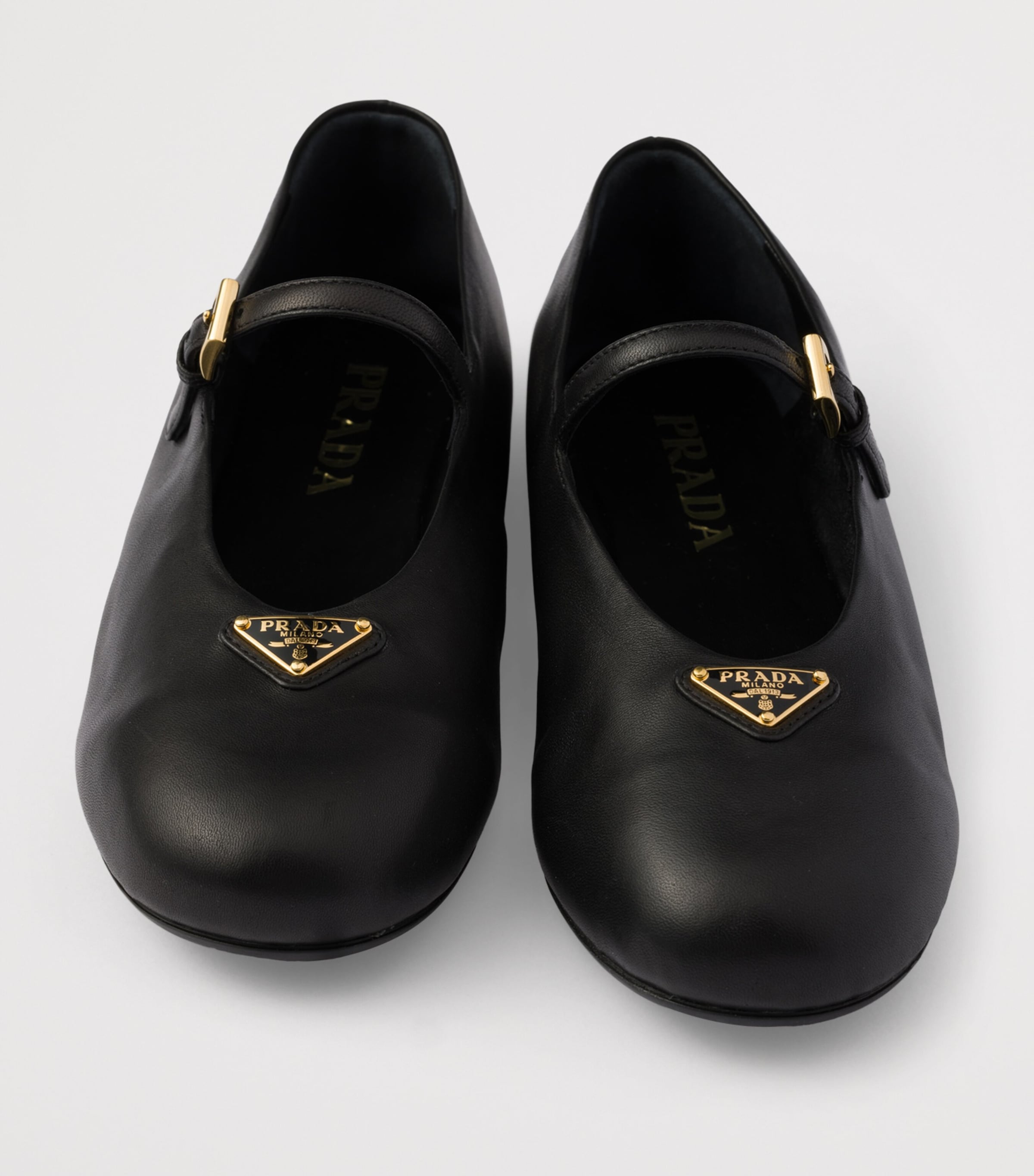 Prada Nappa Leather Ballet Flats Black Image 5