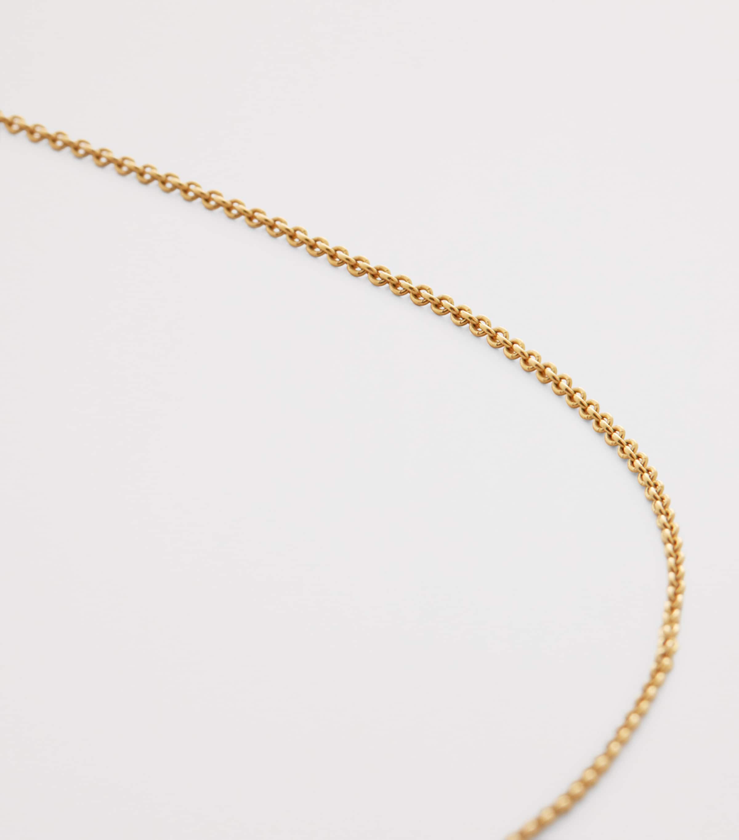 Monica Vinader Gold Vermeil Fine Chain Necklace Gold Vermeil Image 2