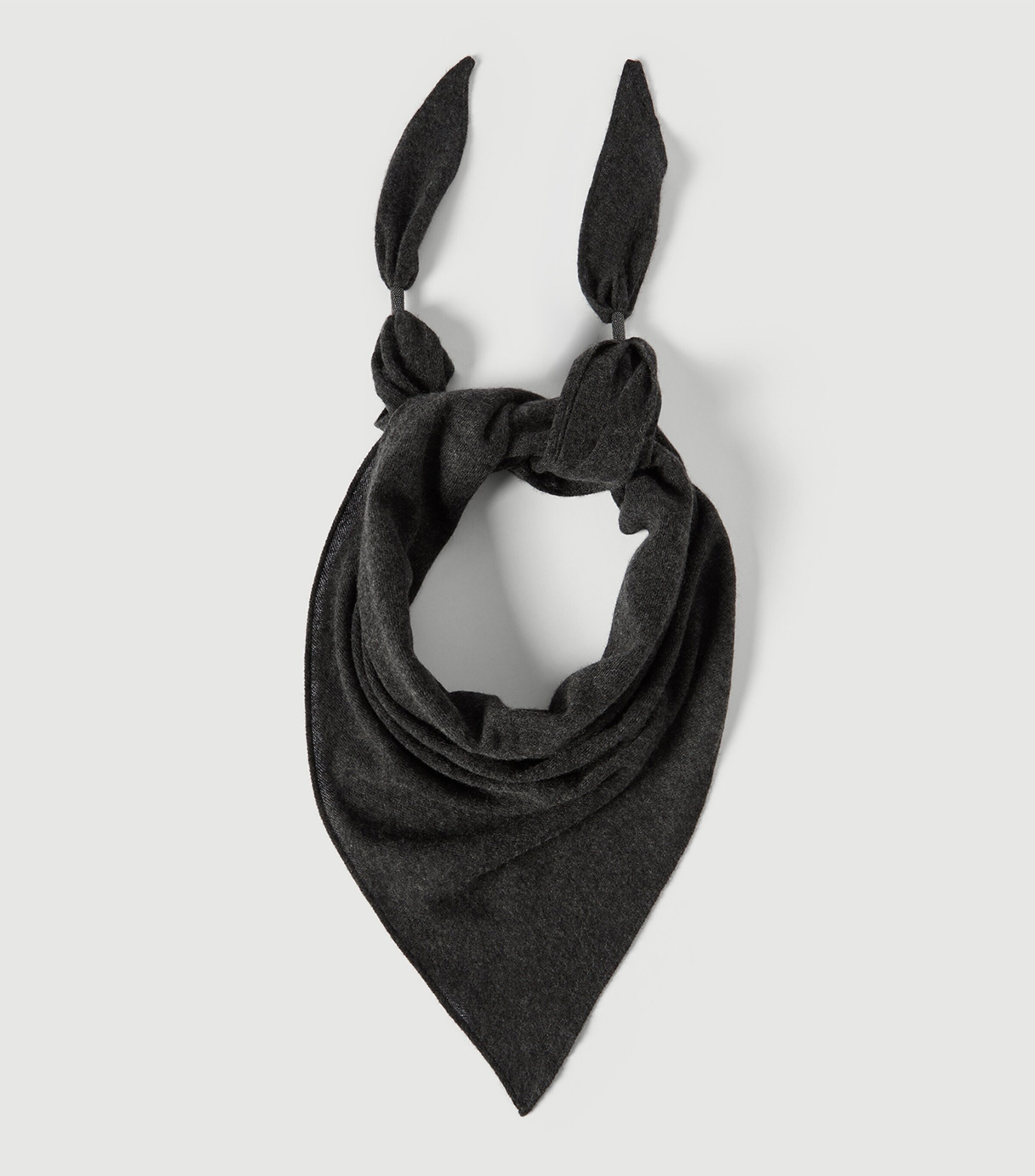 Brunello Cucinelli Womens Cashmere Scarf Black Image 2