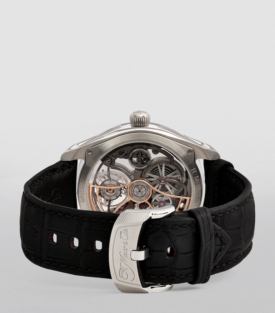 Stainless Steel Pioneer Tourbillon Skeleton Watch 42.8mm BLUE Image 2