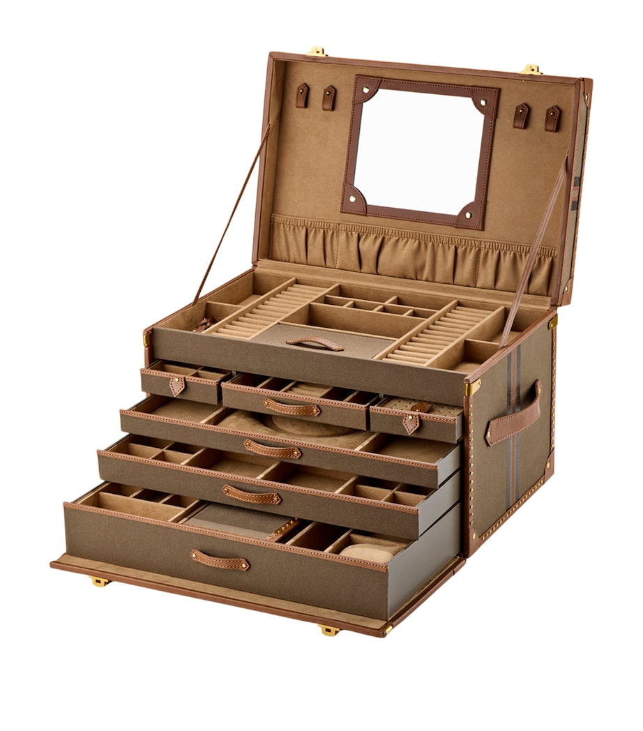 WOLF Extra Large Ida Jewellery Trunk Khaki Image 6
