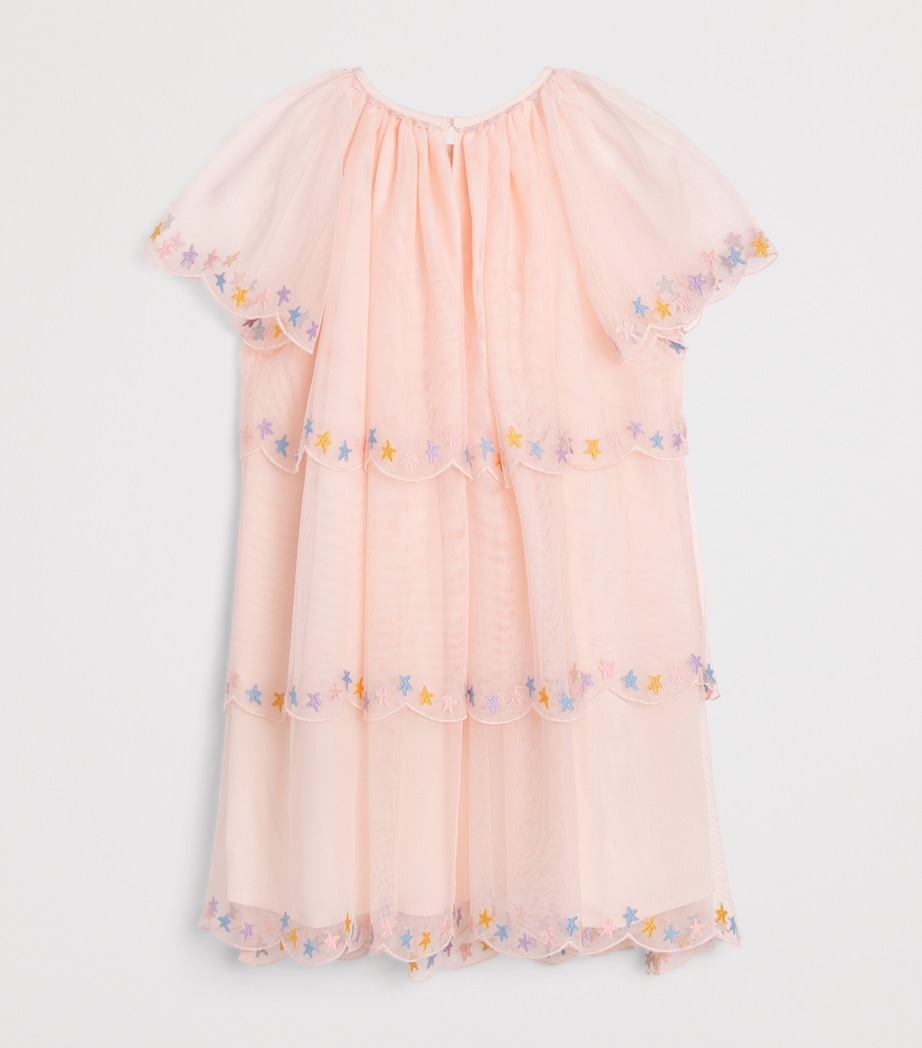 Stella McCartney Kids Tiered Star Dress (3-14+ Years) Pink Image 2