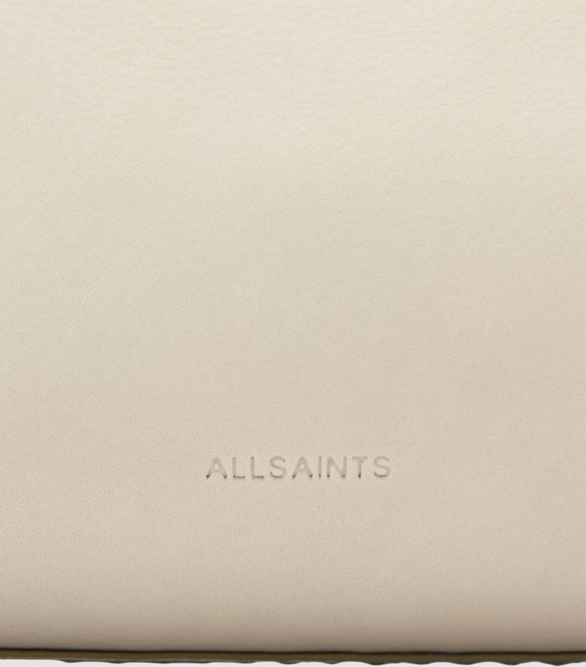 AllSaints Leather Siloh Shoulder Bag Antique White Image 4