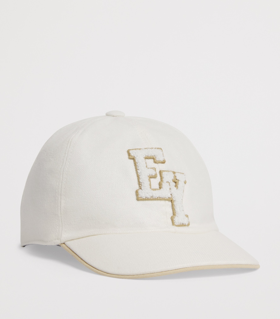 Embroidered Logo Baseball Cap 101BGIVORY/BEIGE Image 2