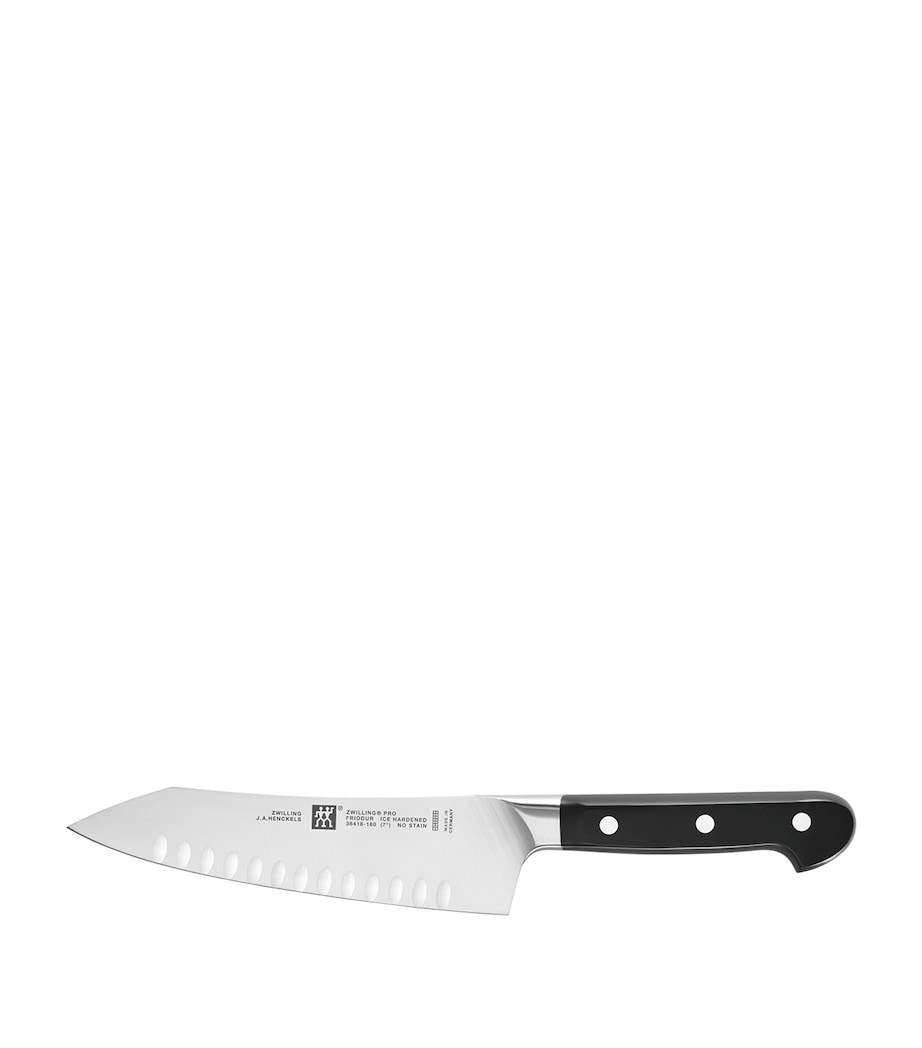 Pro Rocking Santoku Knife SILVER Image 1